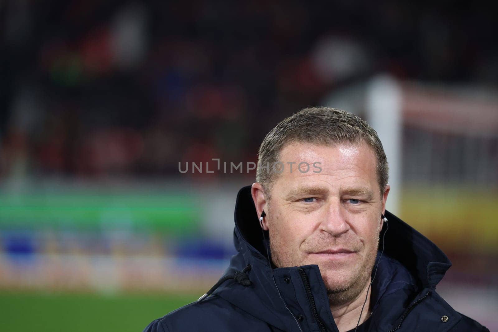 Max Eberl (Sporting Director FC Bayern Munich) at the match of the 1st FBL: 23-24: 24. Sptg. SC Freiburg - FC Bayern Munich  DFL REGULATIONS PROHIBIT ANY USE OF PHOTOGRAPHS AS IMAGE SEQUENCES AND/OR QUASI-VIDEONann  Photo: Joachim Hahne/johapress
