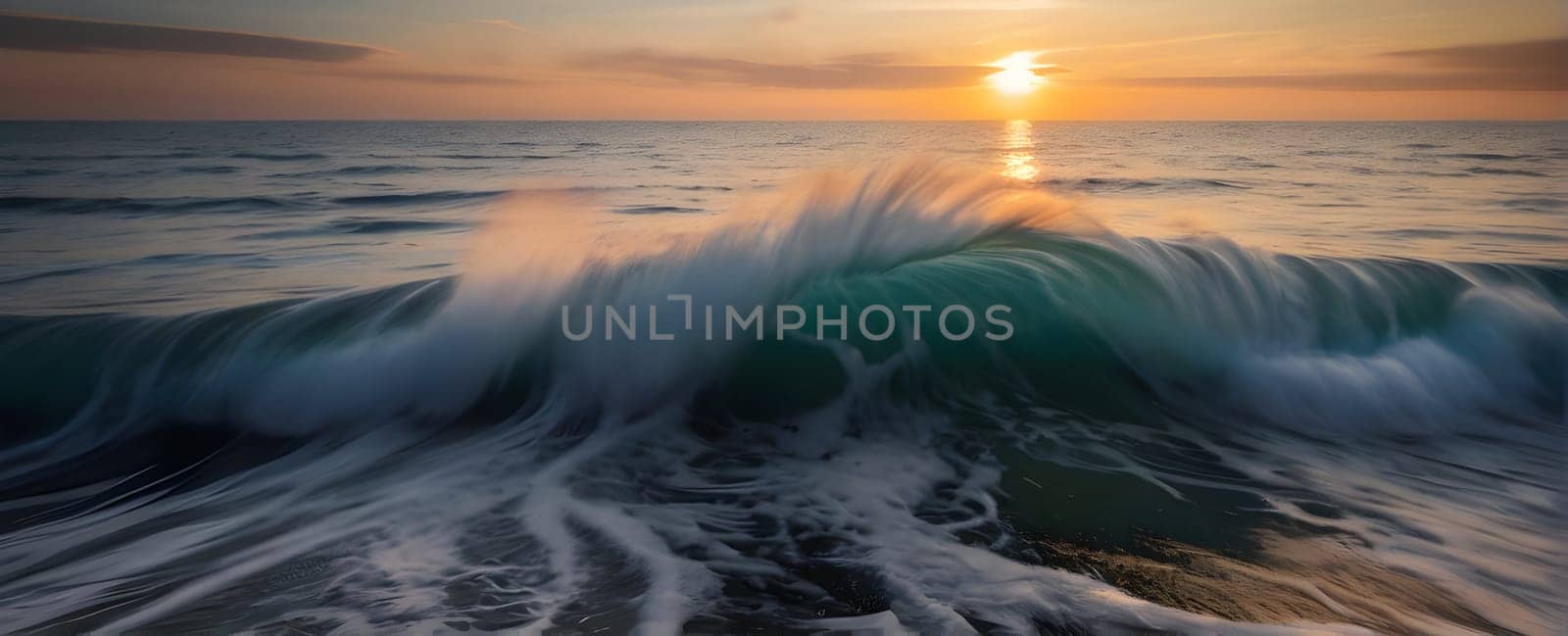 View of the beautiful sea or ocean with waves