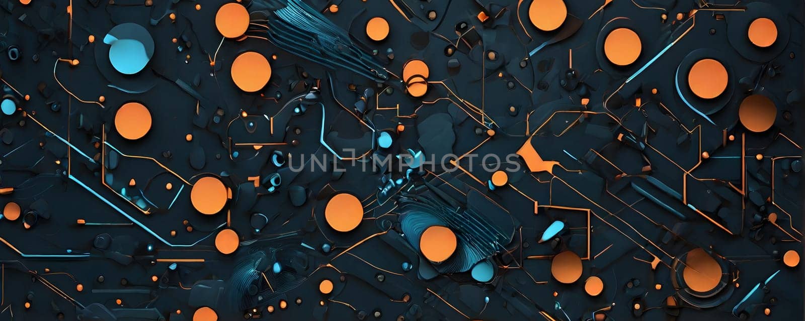 Modern abstract technological art pattern