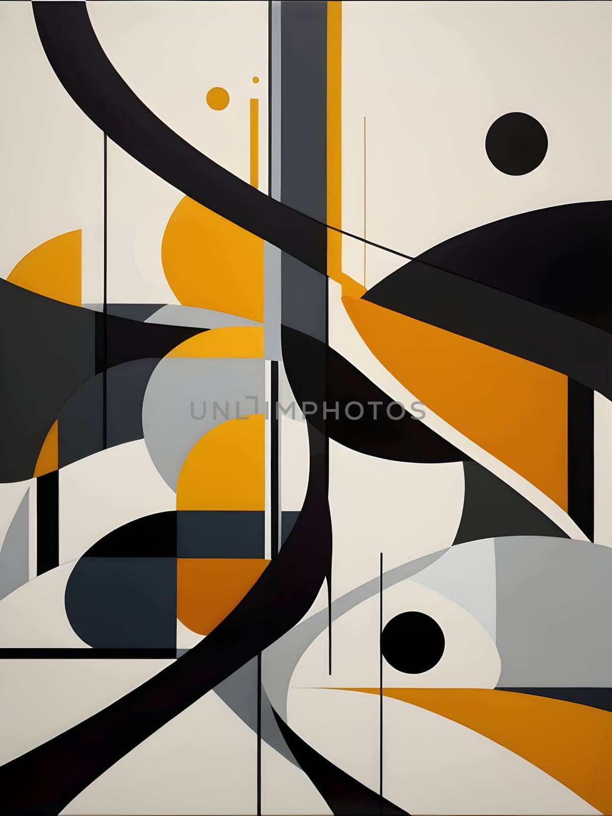 Modern abstract colorful minimalistic art