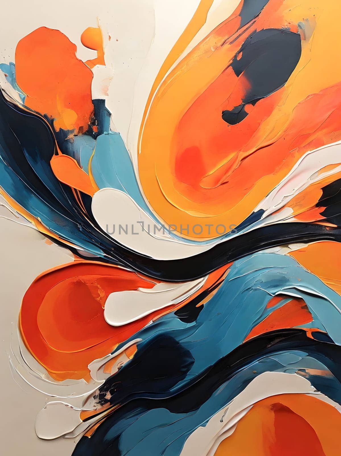 Modern abstract colorful minimalistic art