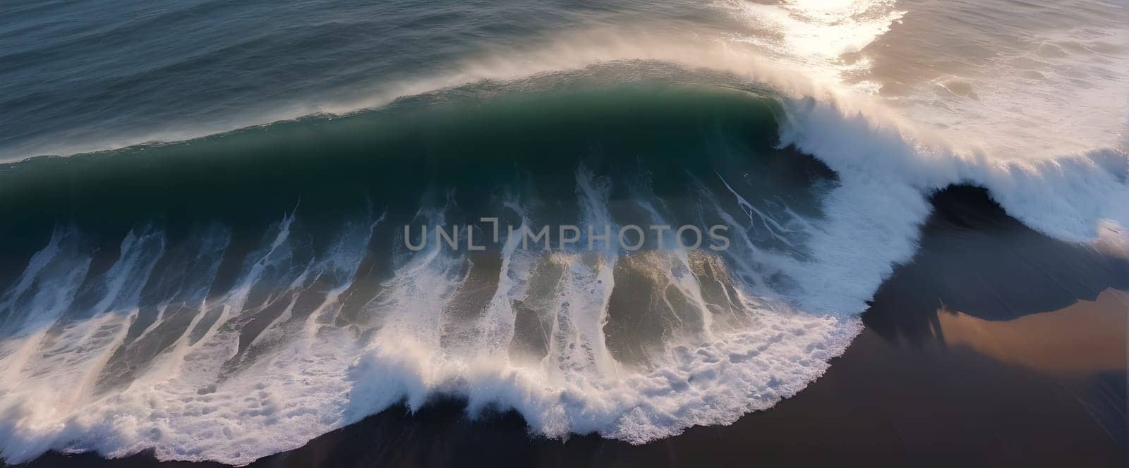 View of the beautiful sea or ocean with waves