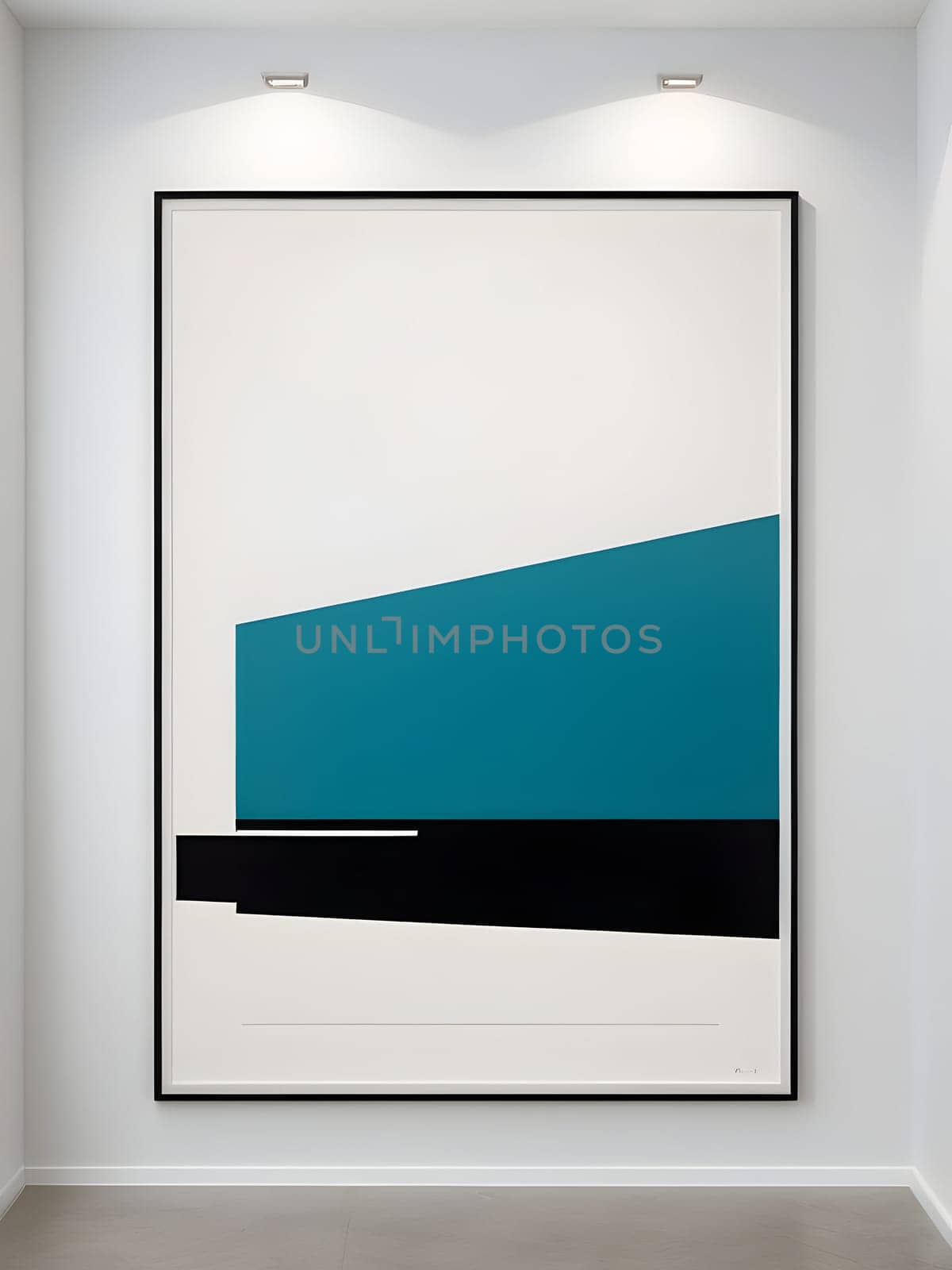 Modern abstract colorful minimalistic art