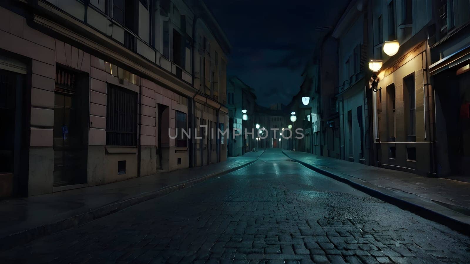 View of the mystical cinematic street
