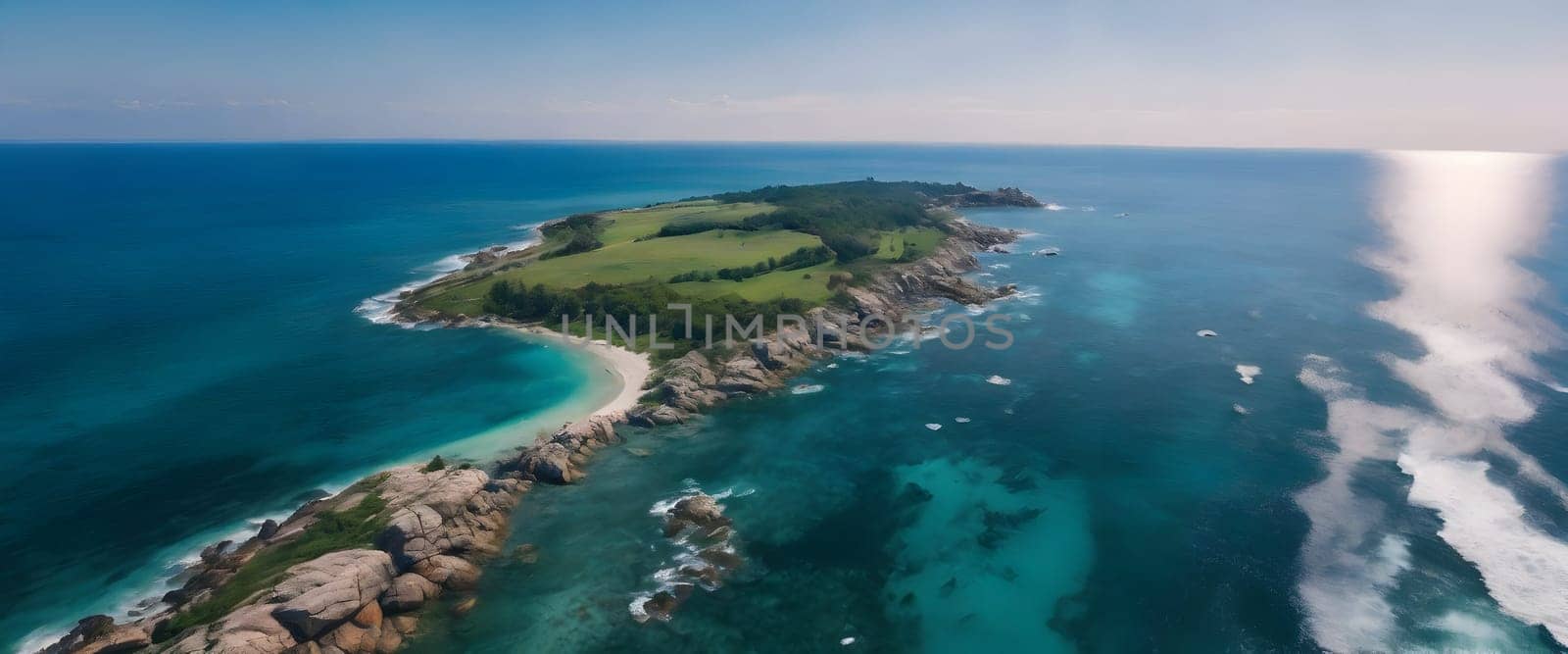 View of the beautiful sea or ocean with waves