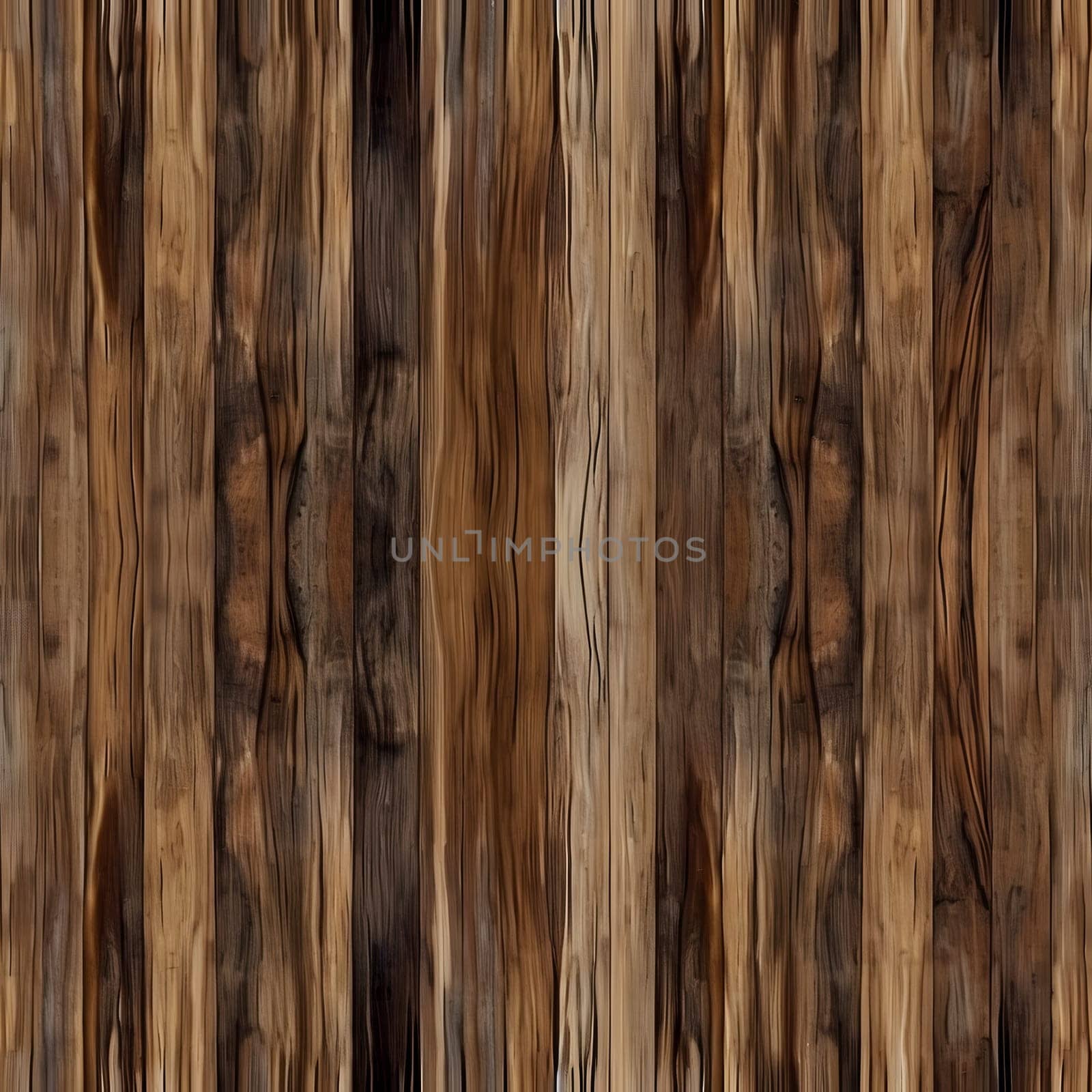 Medium brown wood background. Seamless wooden planks board texture. Neural network generated image. Not based on any actual scene or pattern.