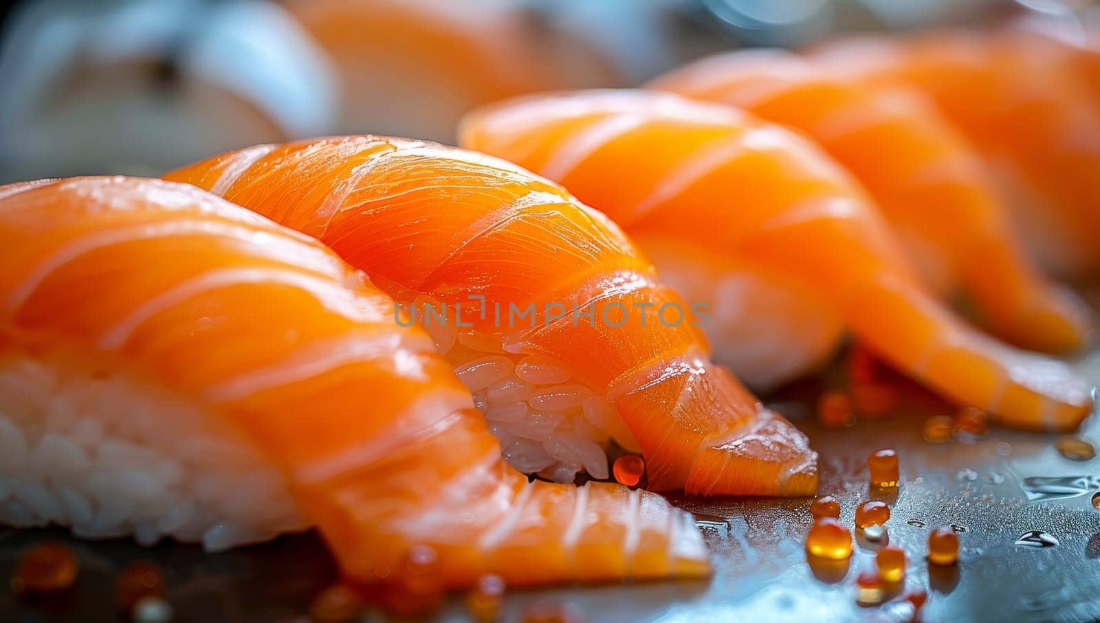 Salmon nigiri sushi japanese food style