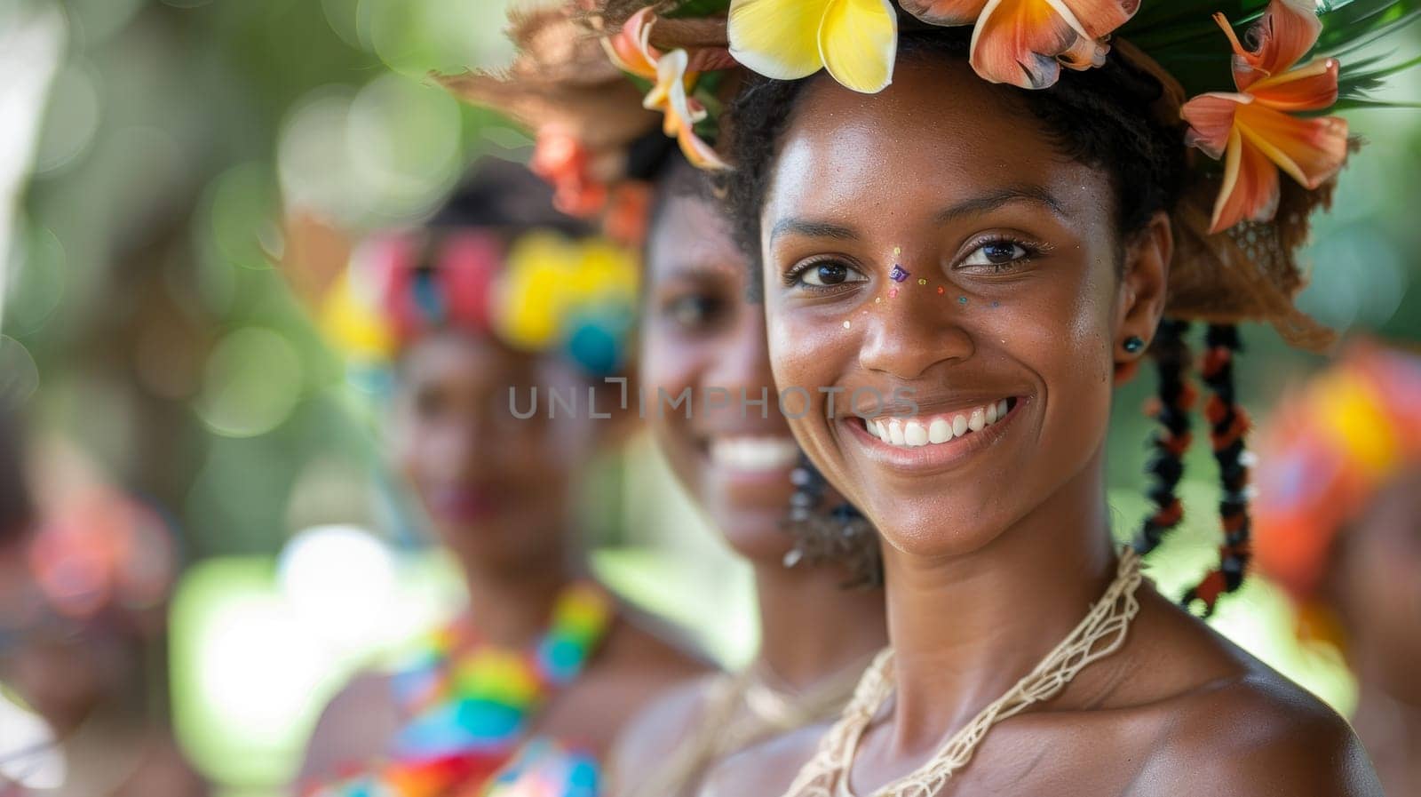 Colorful Traditional Festival with Joyful Participants