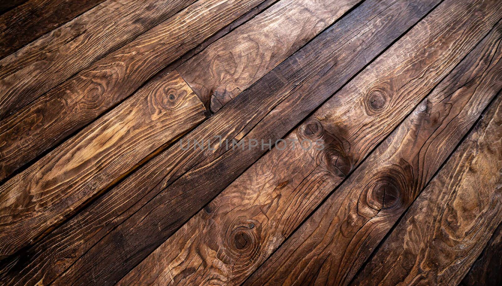 A charming flat lay featuring rustic wood elements and ample empty space, creating a warm and appealing backdrop that's ideal for diverse design applications.