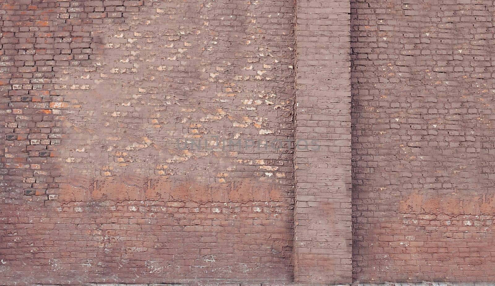 The background texture is an old red brick wall in the middle plan with a place for text