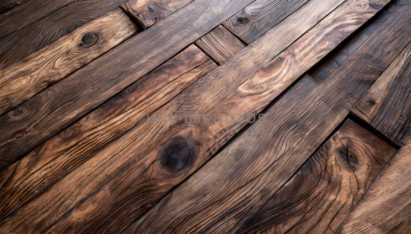 A charming flat lay featuring rustic wood elements and ample empty space, creating a warm and appealing backdrop that's ideal for diverse design applications.