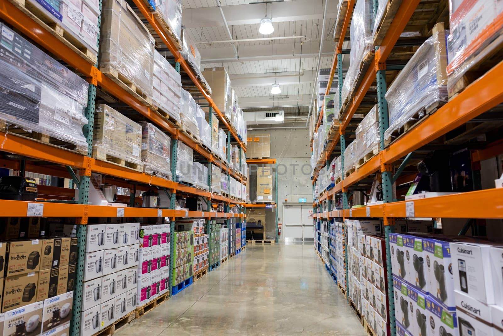 Taiwan 22 September 2023: Inside of the Costco Store