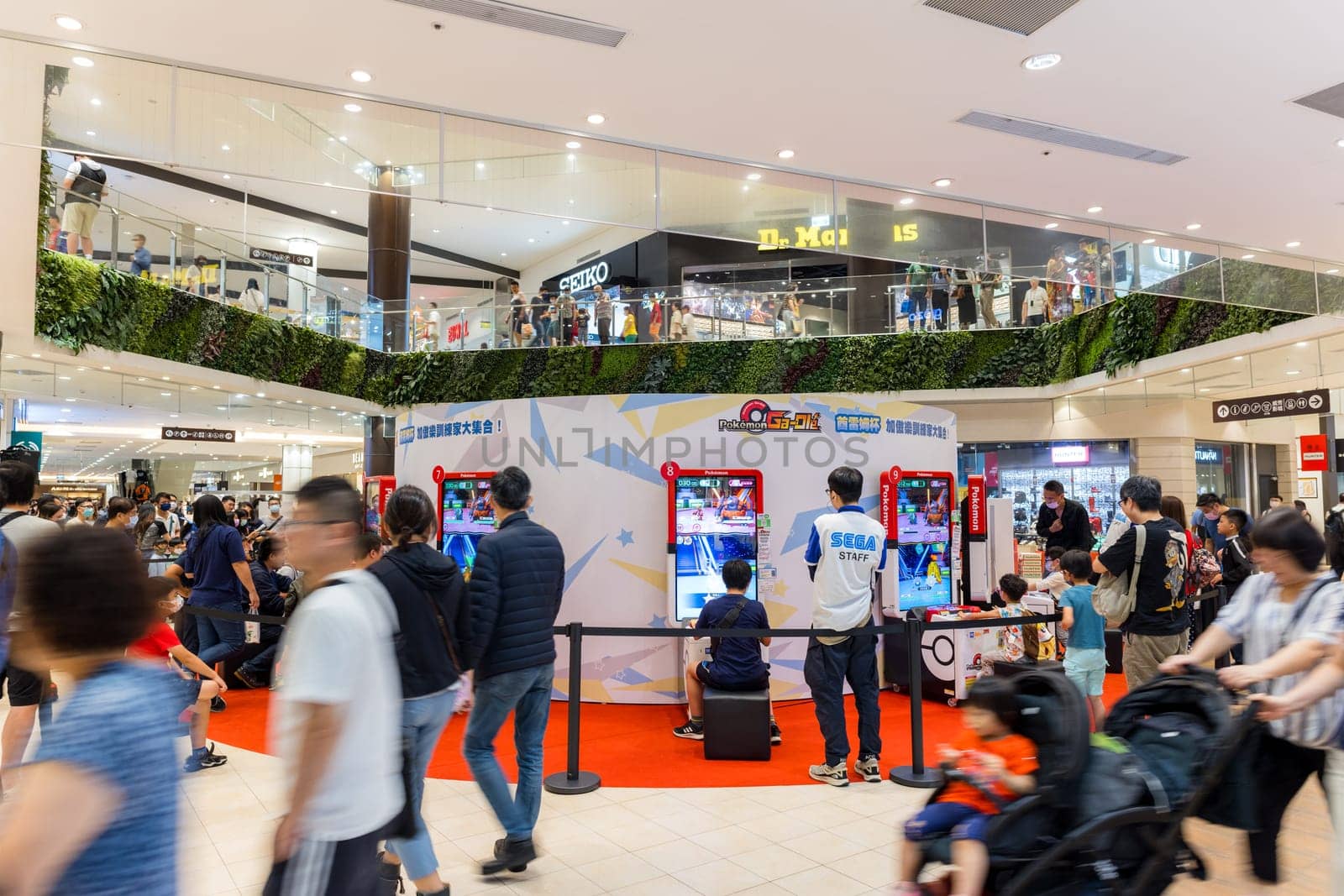 Taiwan 08 October 2023: Pokemon go event in Mitsui Outlet park at Linkou of New Taipei City of Taiwan