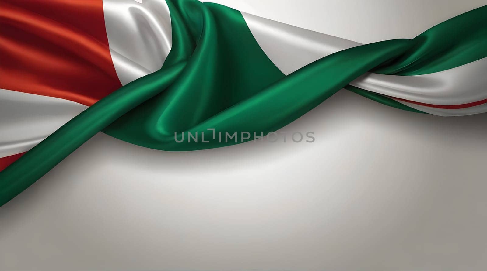 Abstract flag on silk background