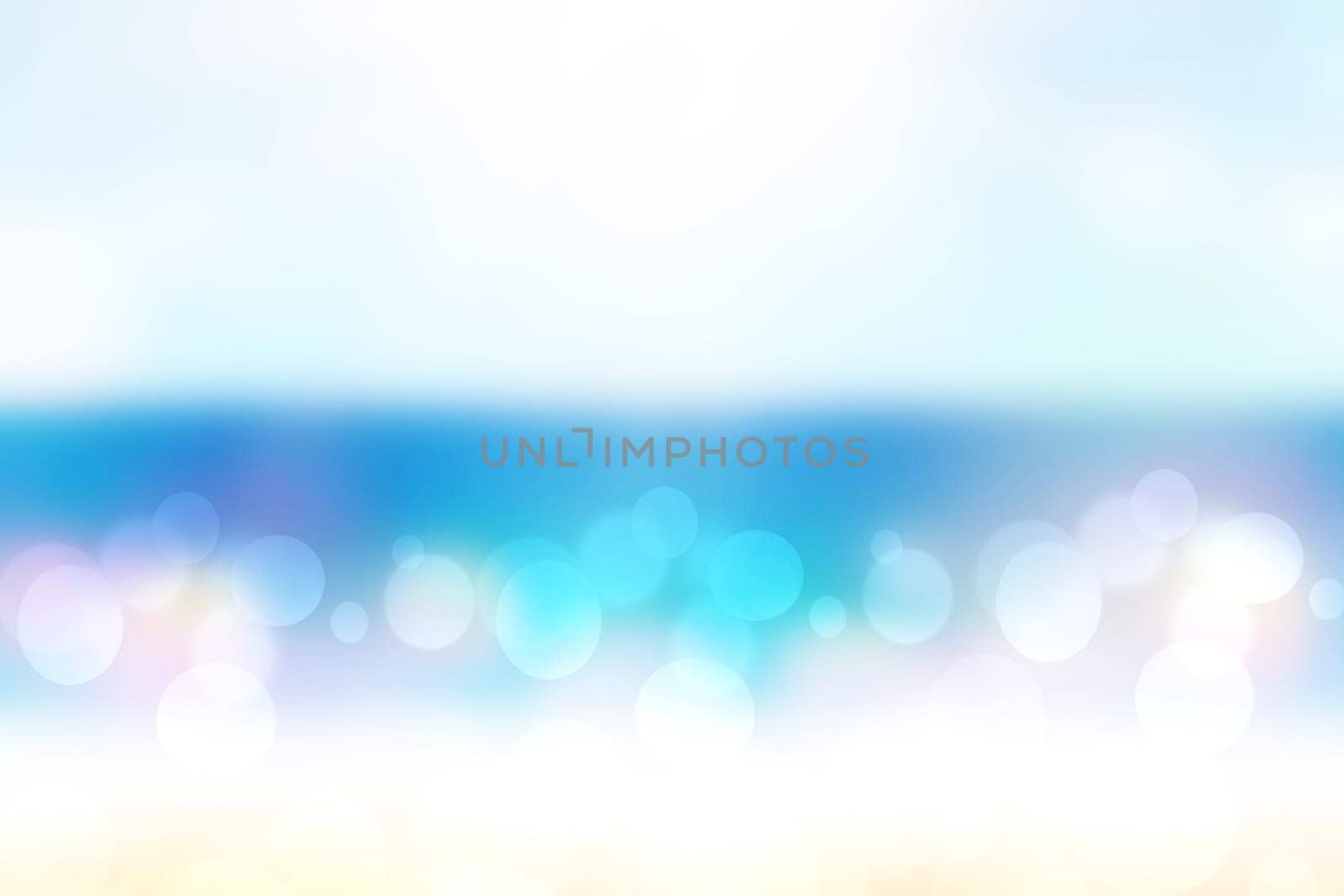 Abstract beach background. Abstract bright tropical sand beach with sunshine and waves on a ocean. Backdrop for summer holidays and travel advertising. Beautiful texture with copy space.