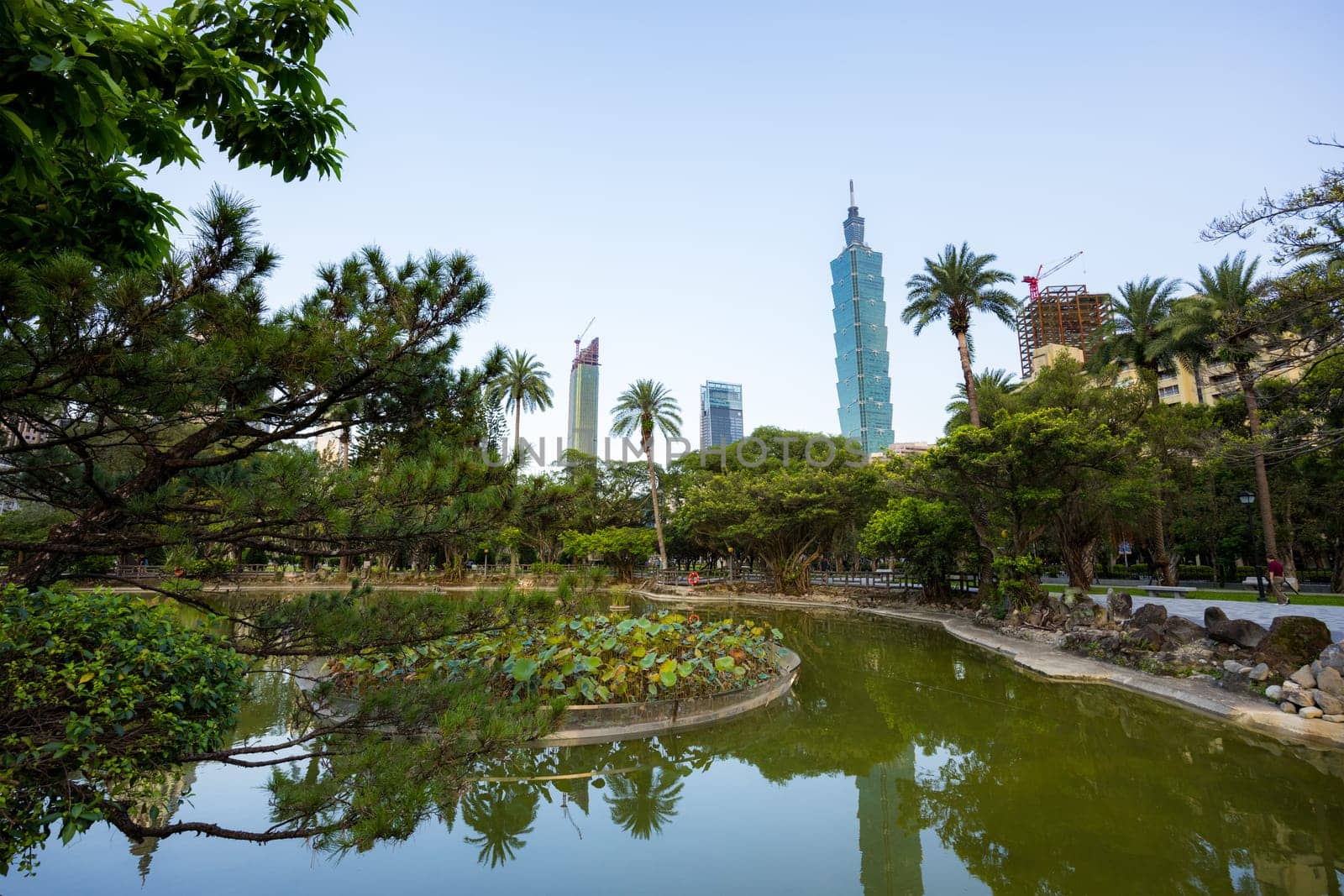 Taipei, Taiwan 14 September 2023: Taipei city landmark