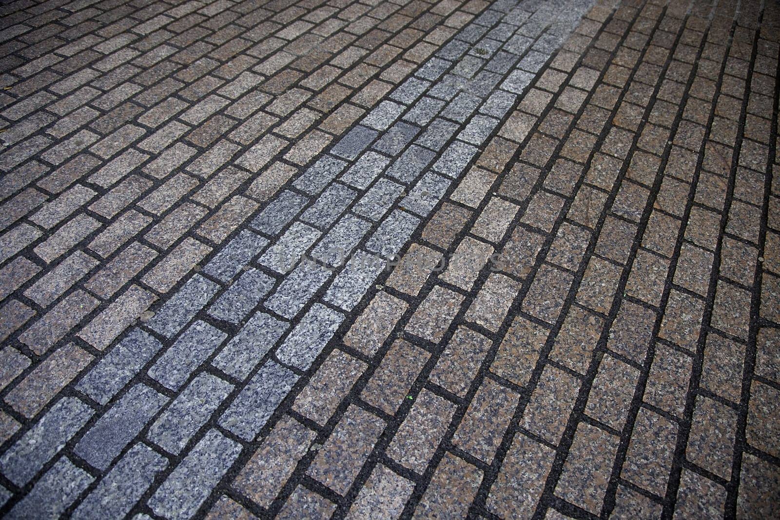 Detail of old pedestrian road in a medieval city in Spain