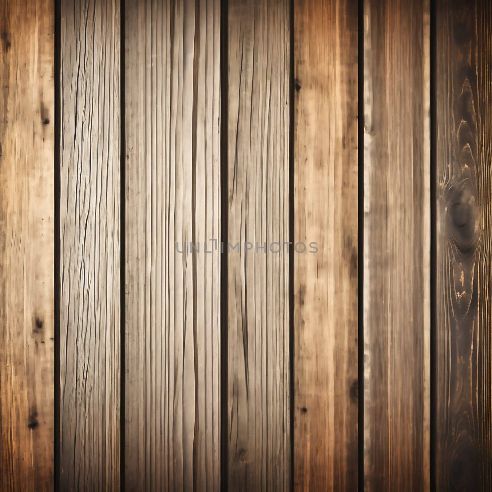 Wooden floor made of natural wood. Also as a background. Planks lined up against each other. AI generated image