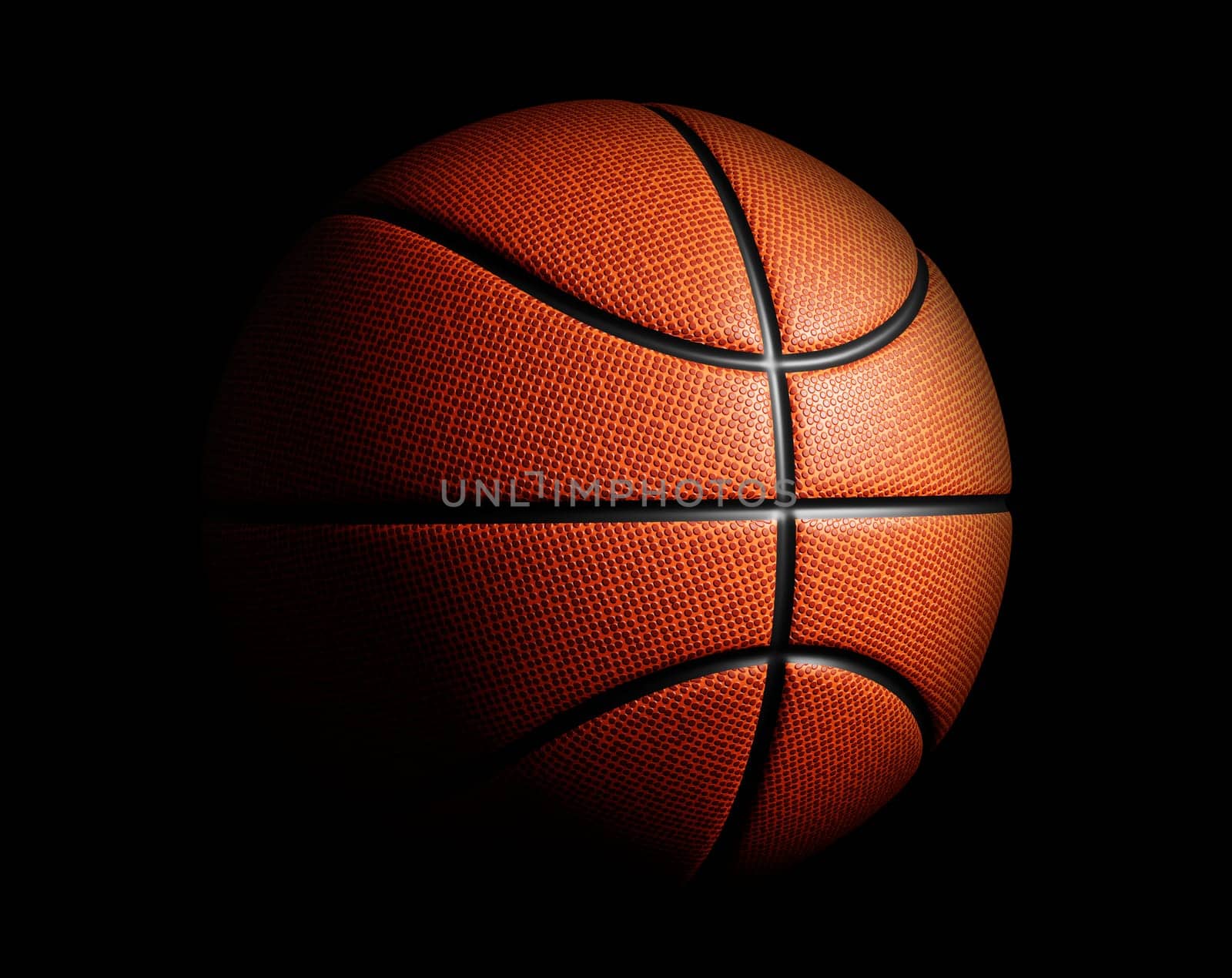 Basketball closeup with high quality