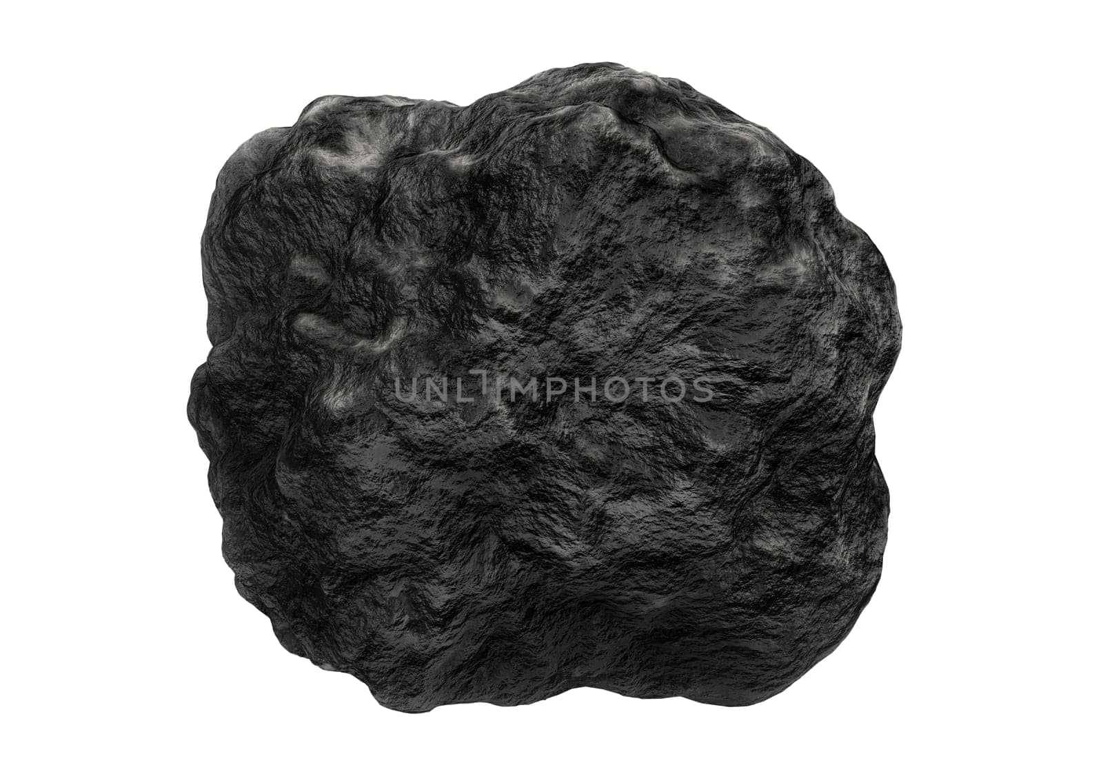 Very big and beautiful black rocks on white background