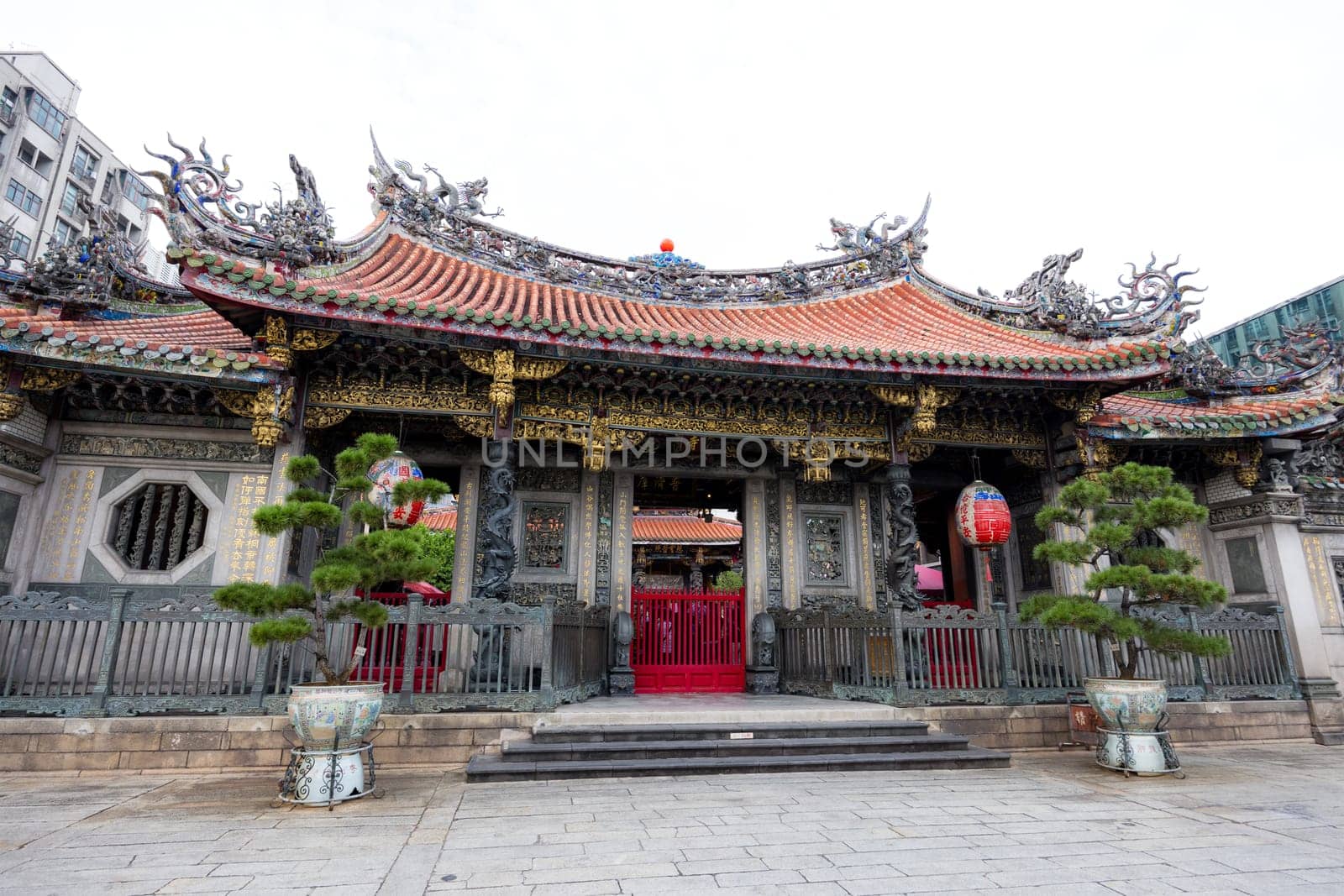 Taipei, Taiwan 17 October 2023: Longshan Temple in Taipei city