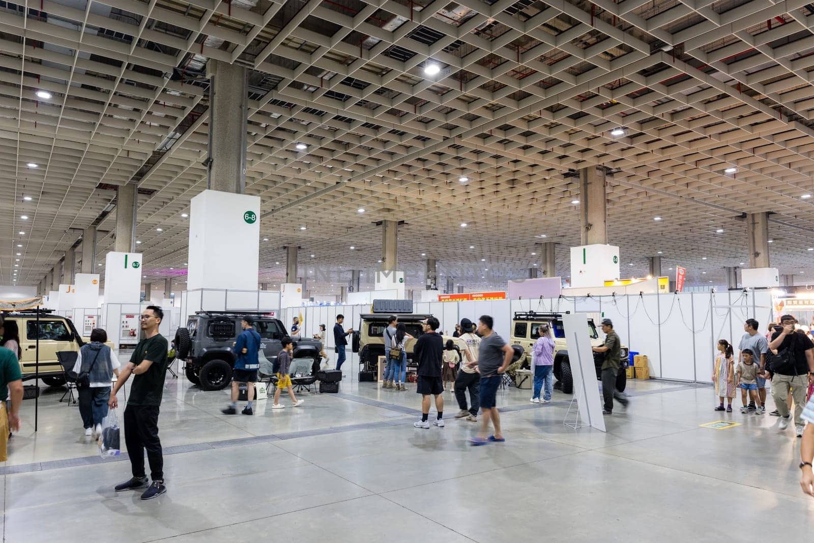 Taipei, Taiwan 15 October 2023: Outdoor activity exhibition in Taipei Nangang exhibition center