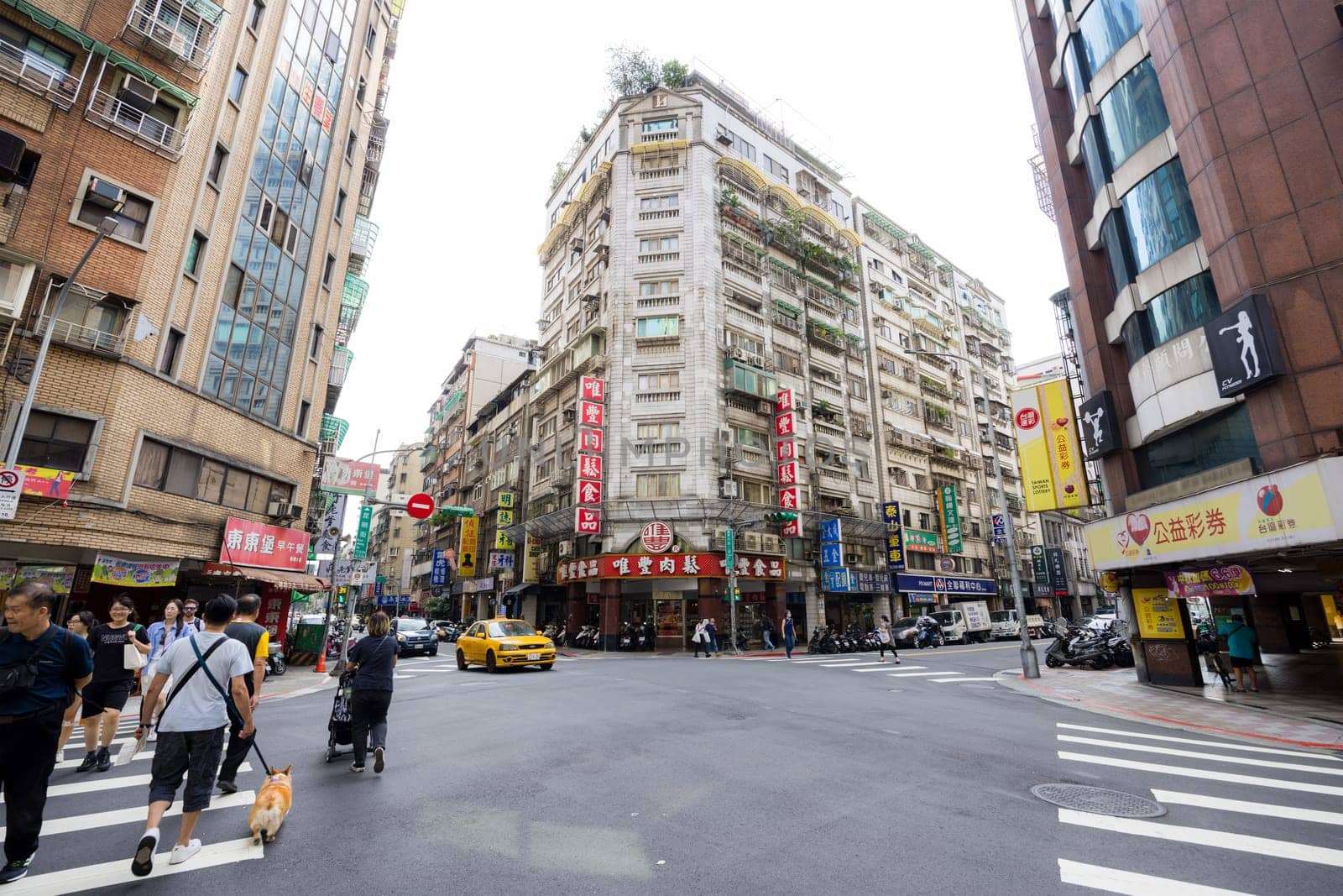 Taipei, Taiwan 17 October 2023: Taipei city in ximen district