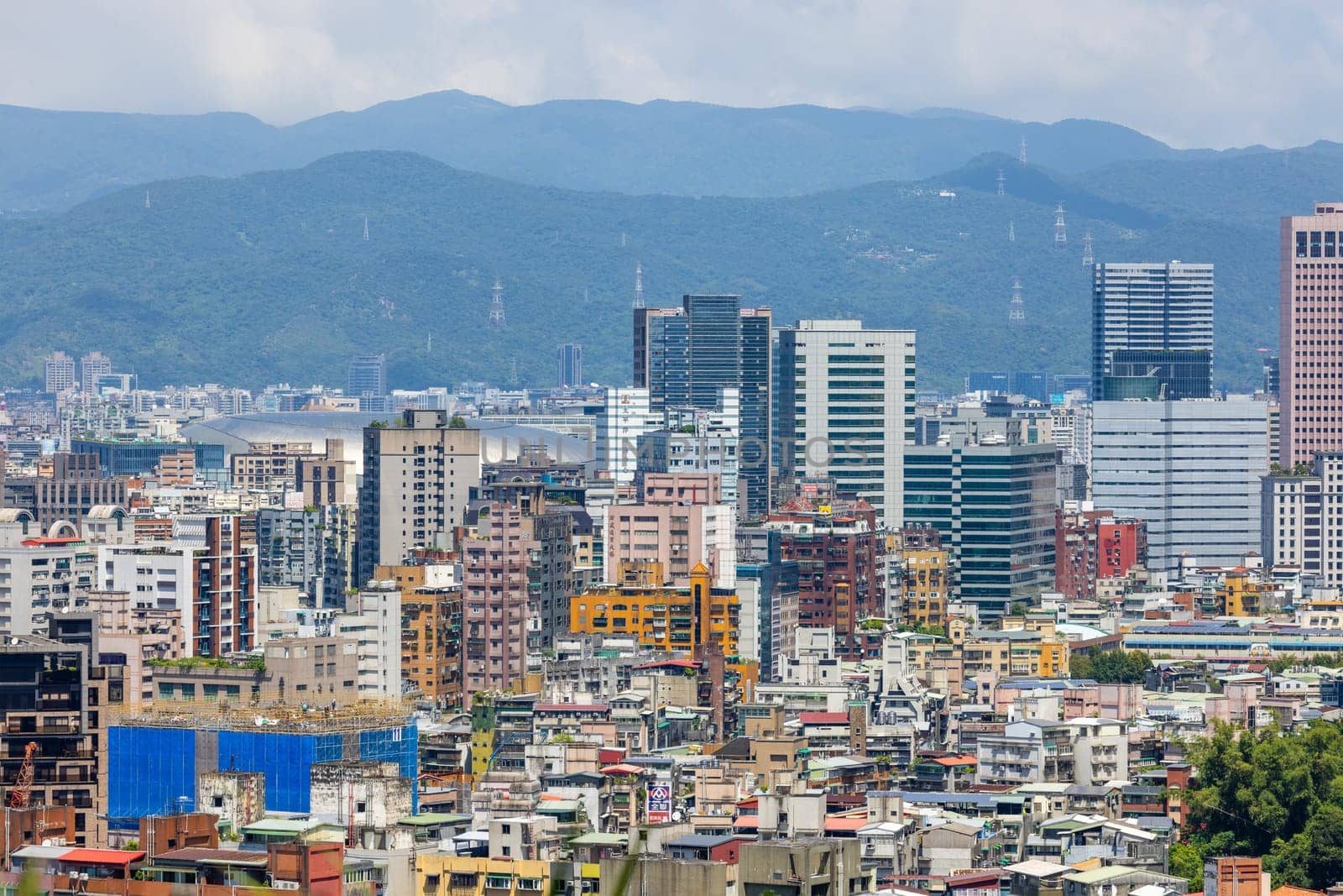 Taipei, Taiwan 28 September 2022: Taipei city downtown
