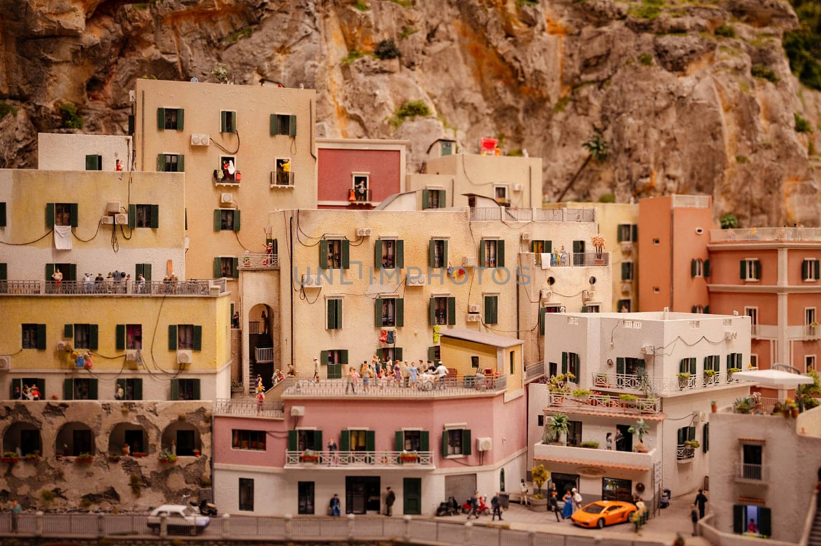 Miniatur Wunderland Hamburg in Germany, houses in Brazil, museum with miniature model construction of the world, 12.12.2023