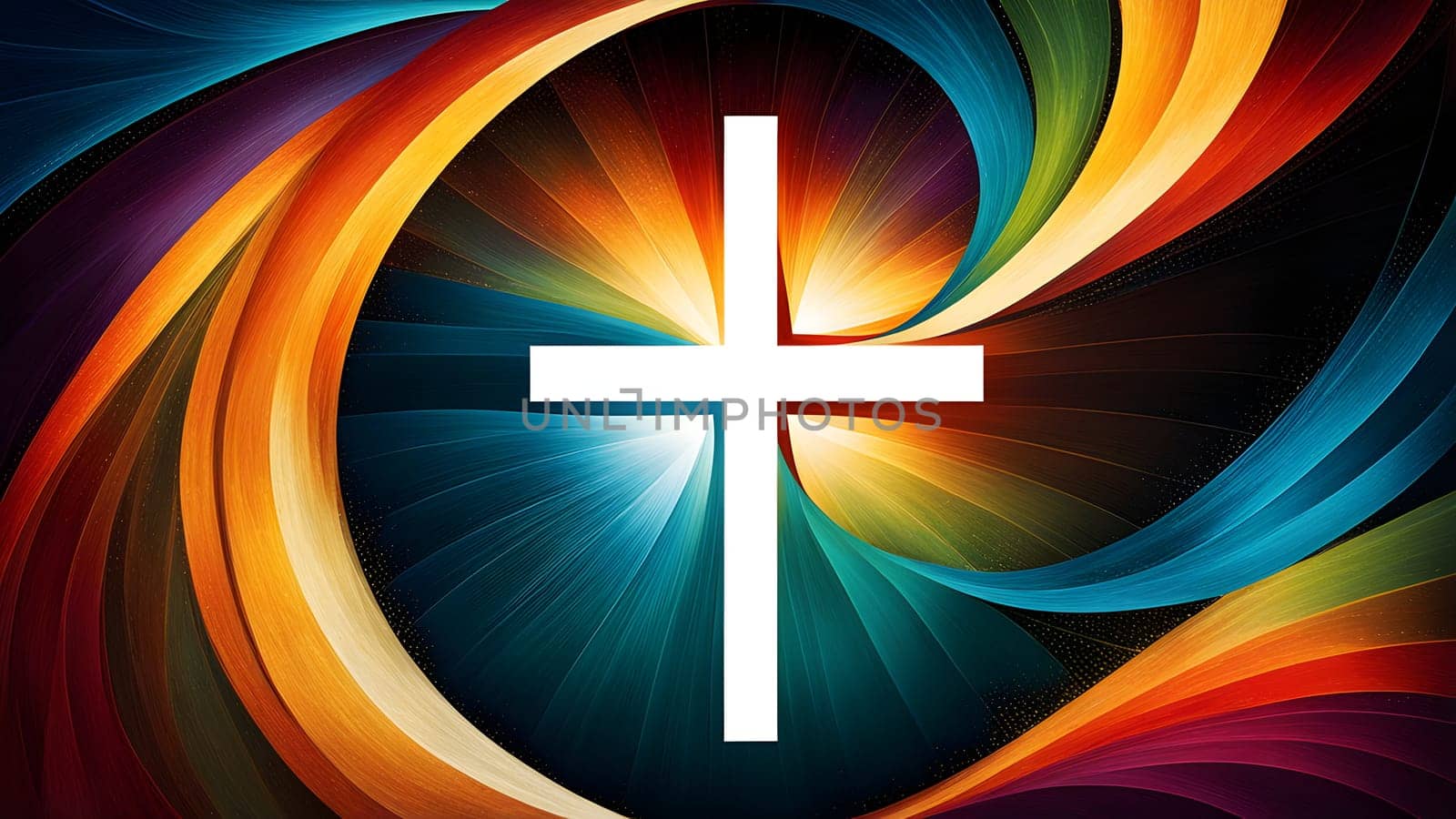 Abstract Christianity religion art design