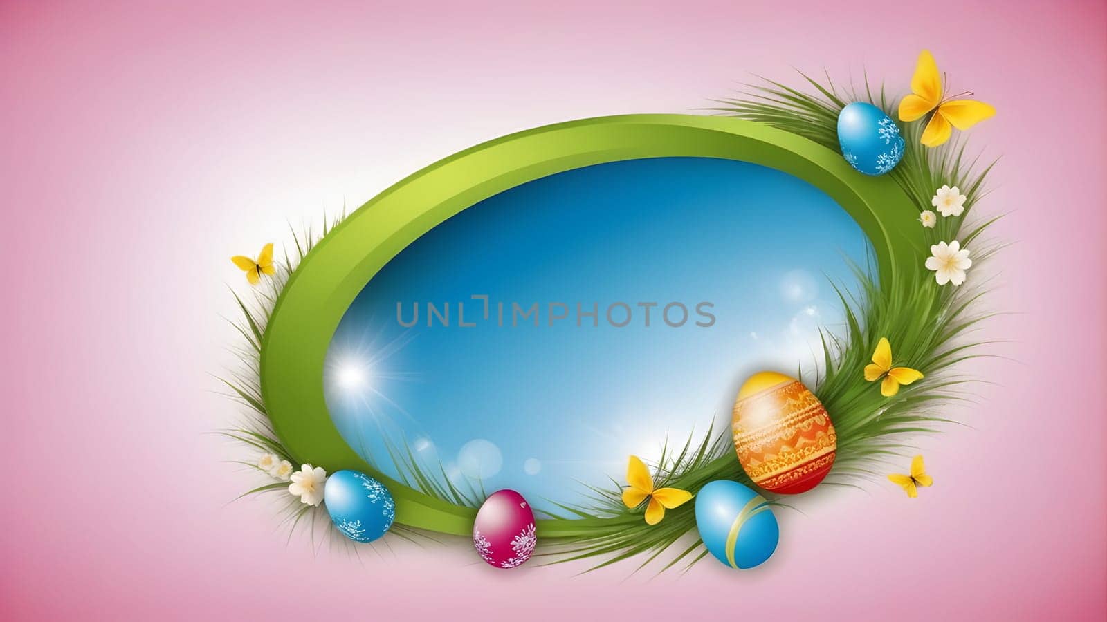 Beautiful Easter holidays abstract design