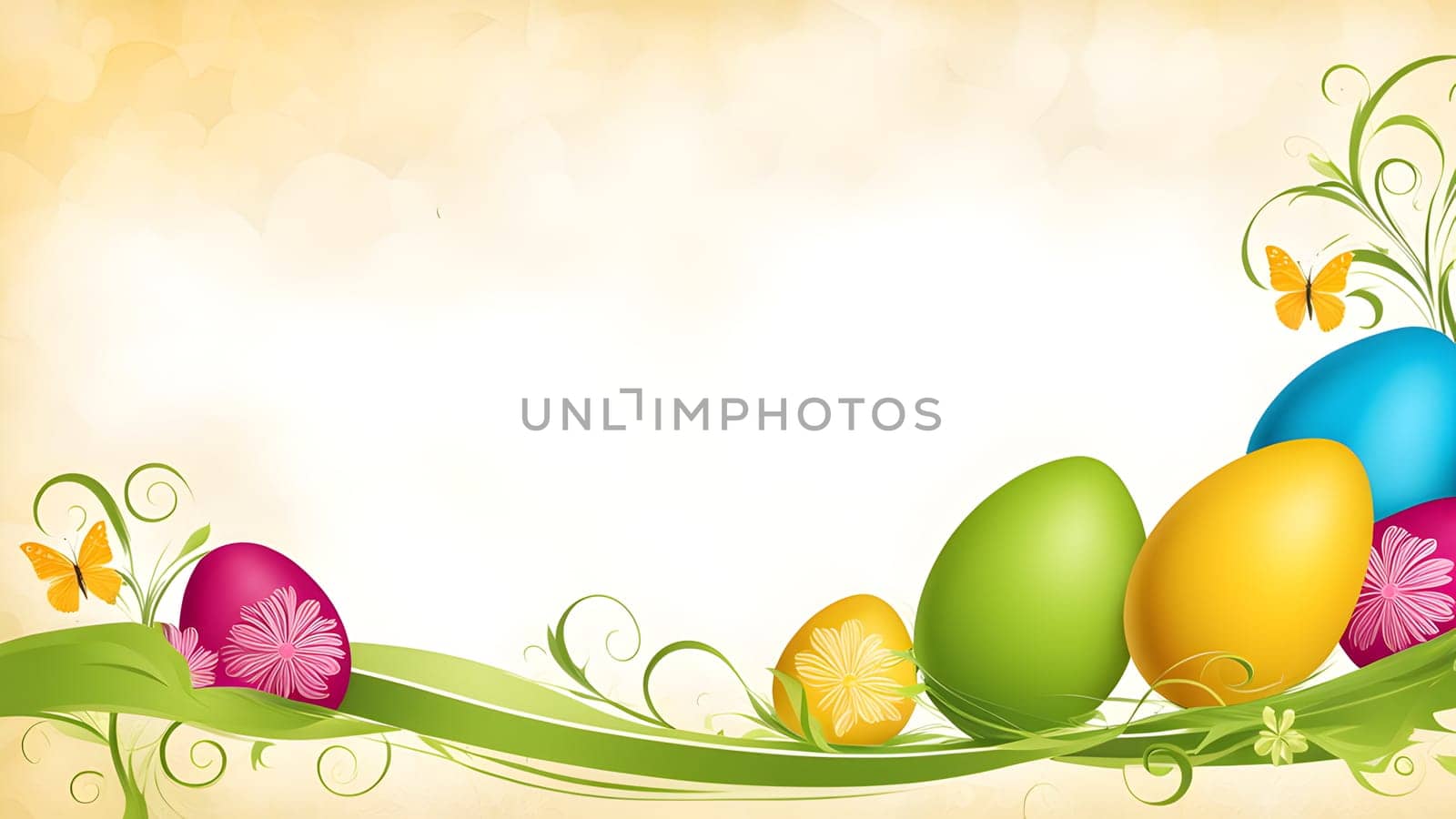 Beautiful Easter holidays abstract design
