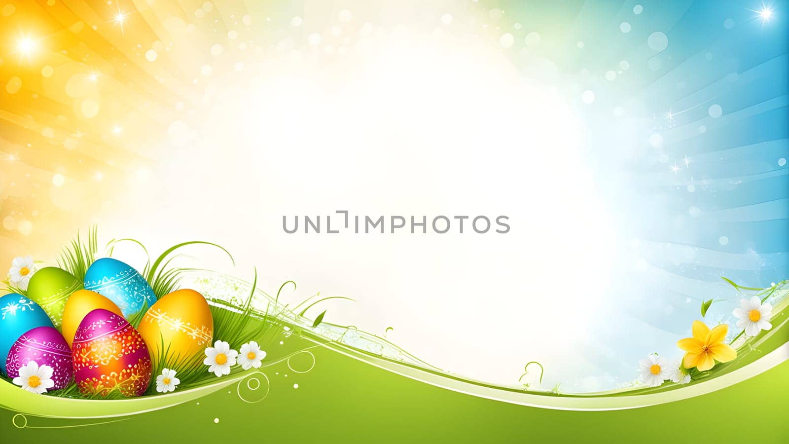 Beautiful Easter holidays abstract design