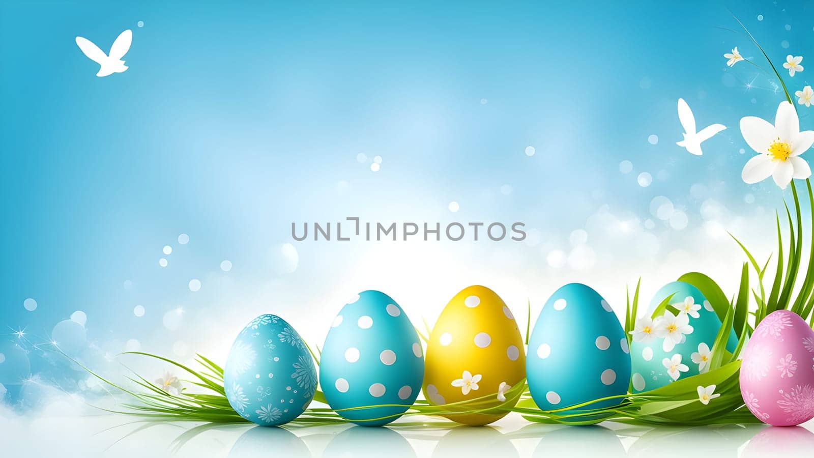 Beautiful Easter holidays abstract design