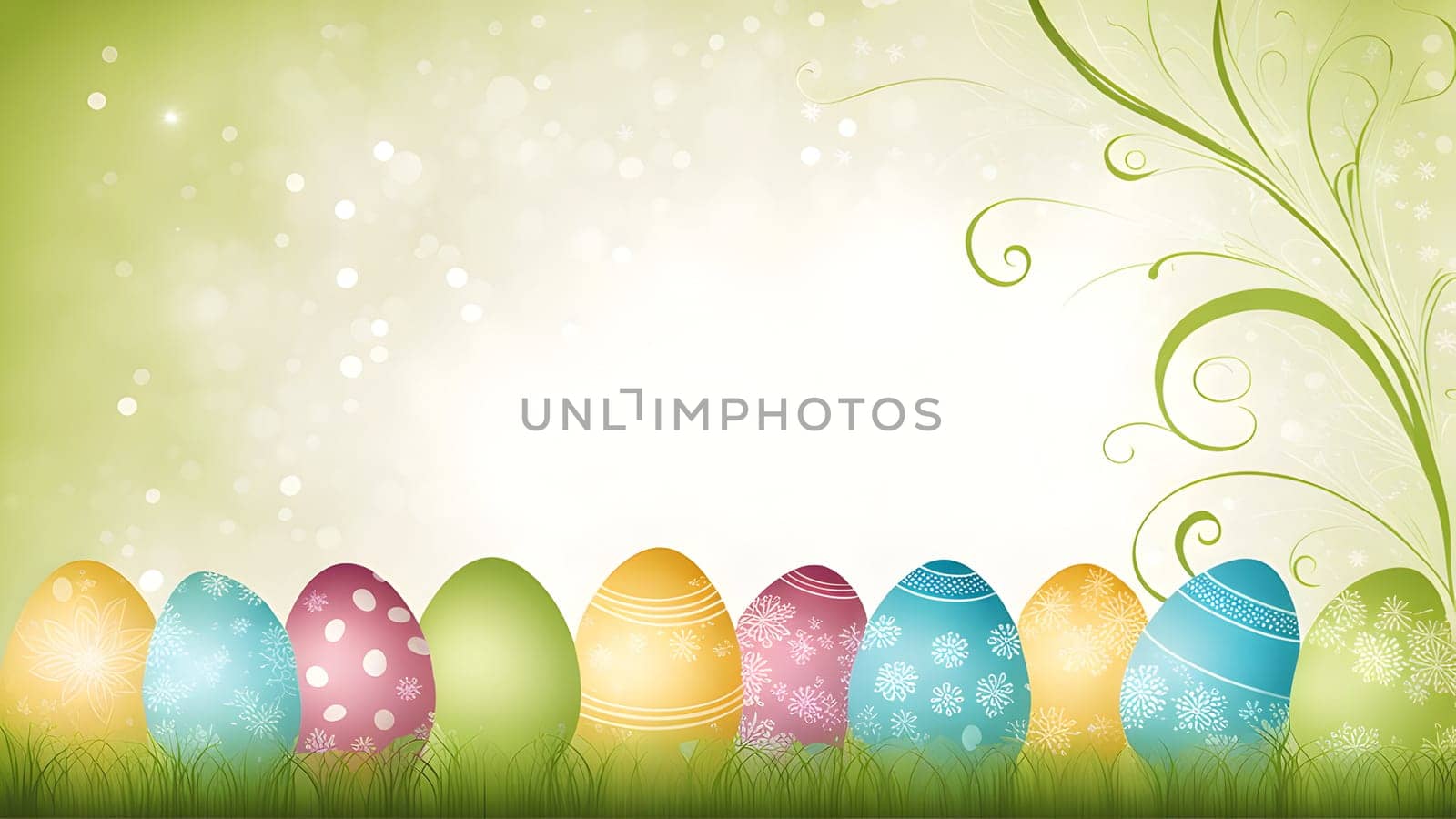 Beautiful Easter holidays abstract design