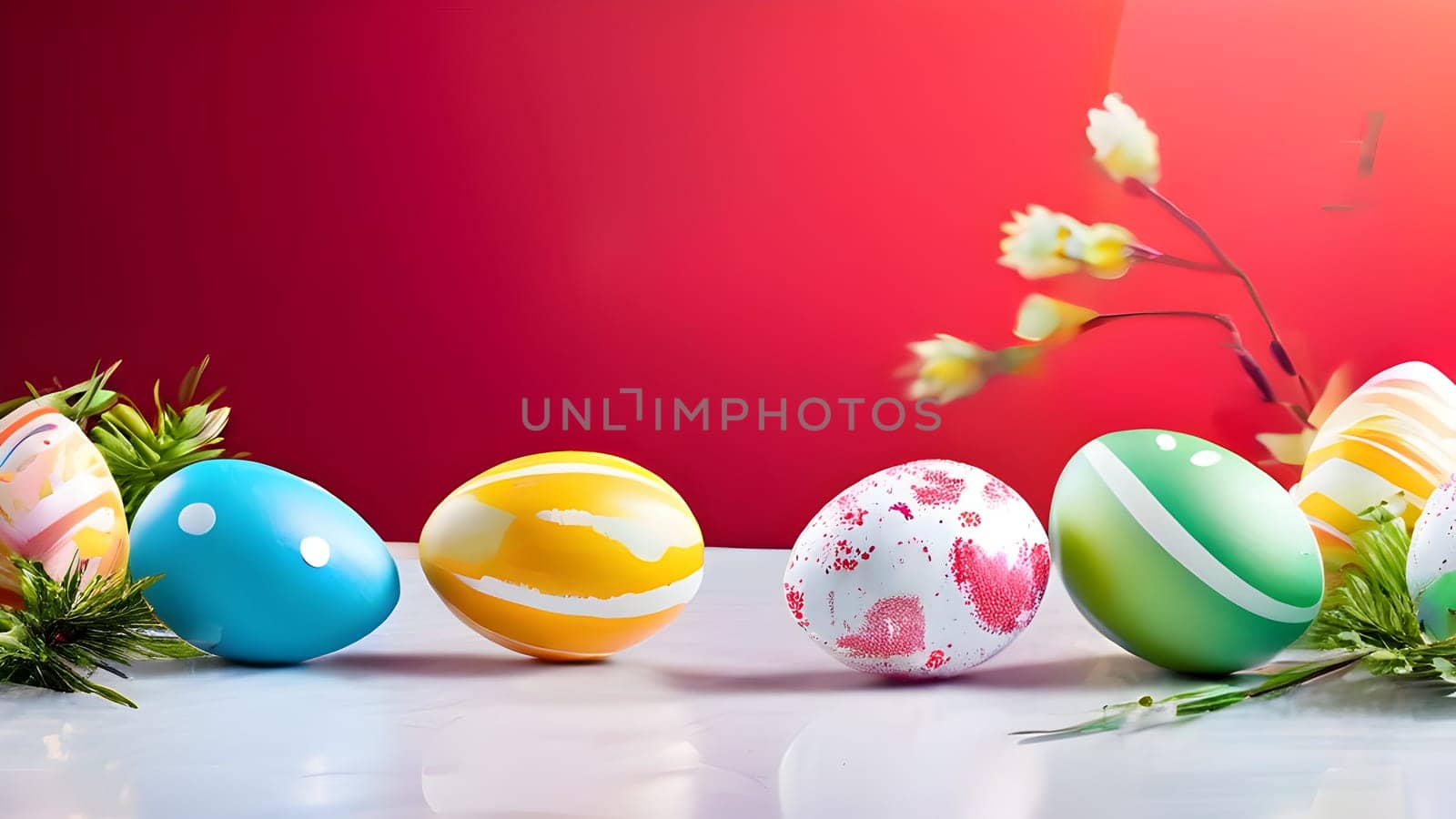 Beautiful Easter holidays abstract design