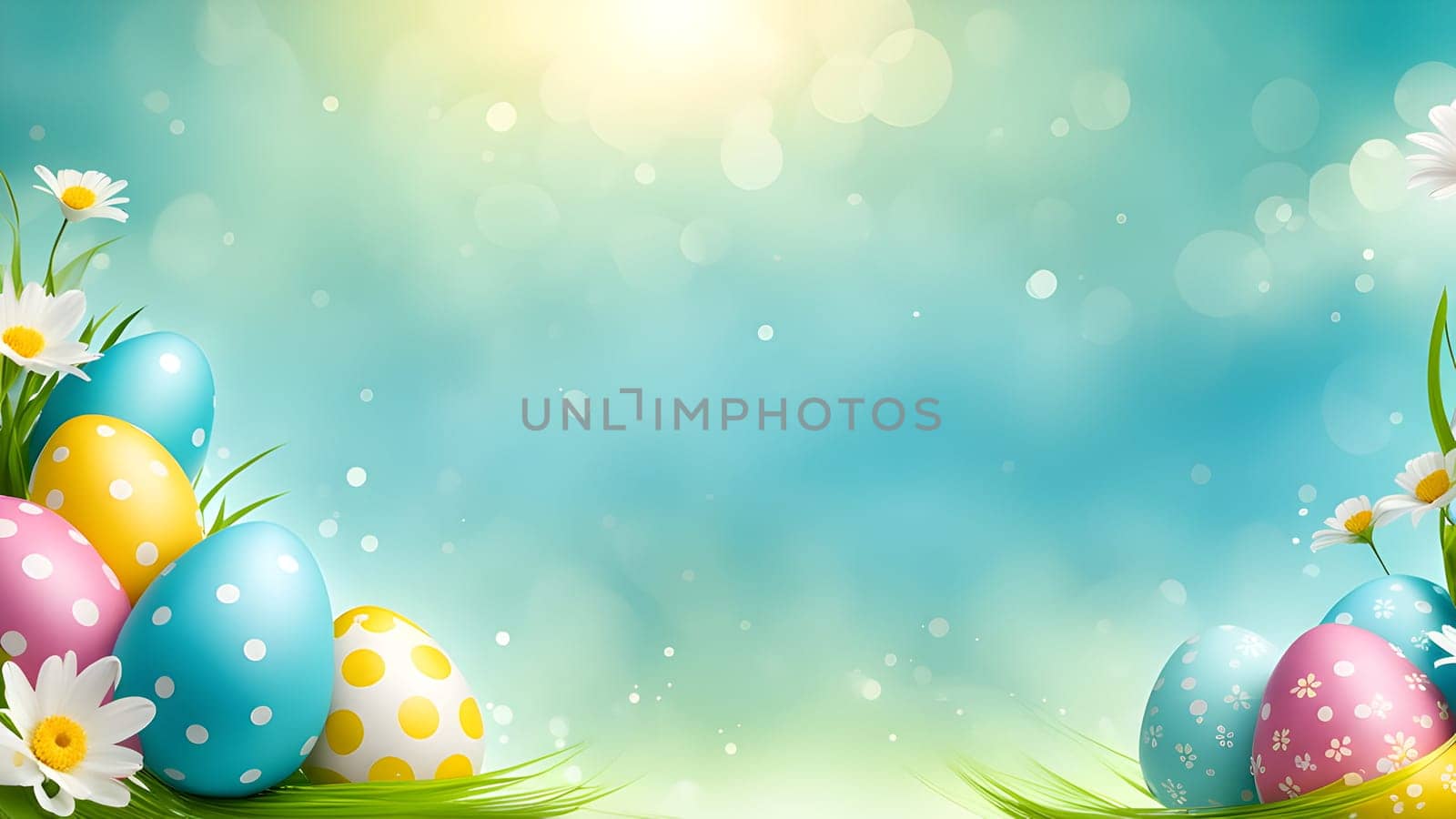 Beautiful Easter holidays abstract design
