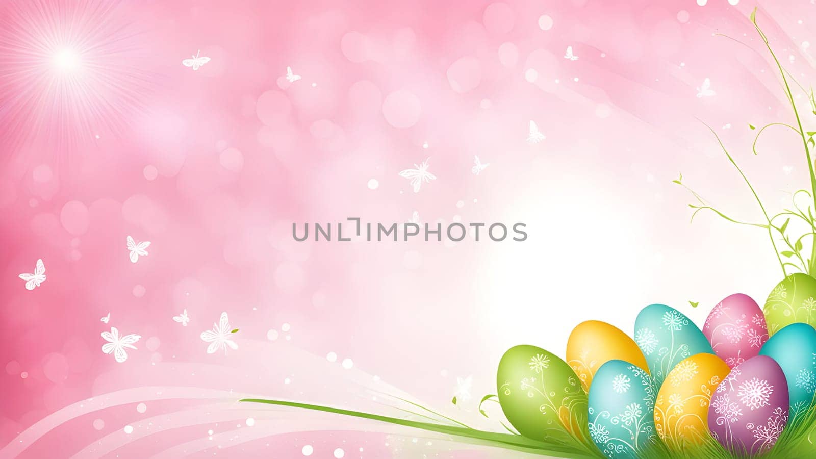 Beautiful Easter holidays abstract design