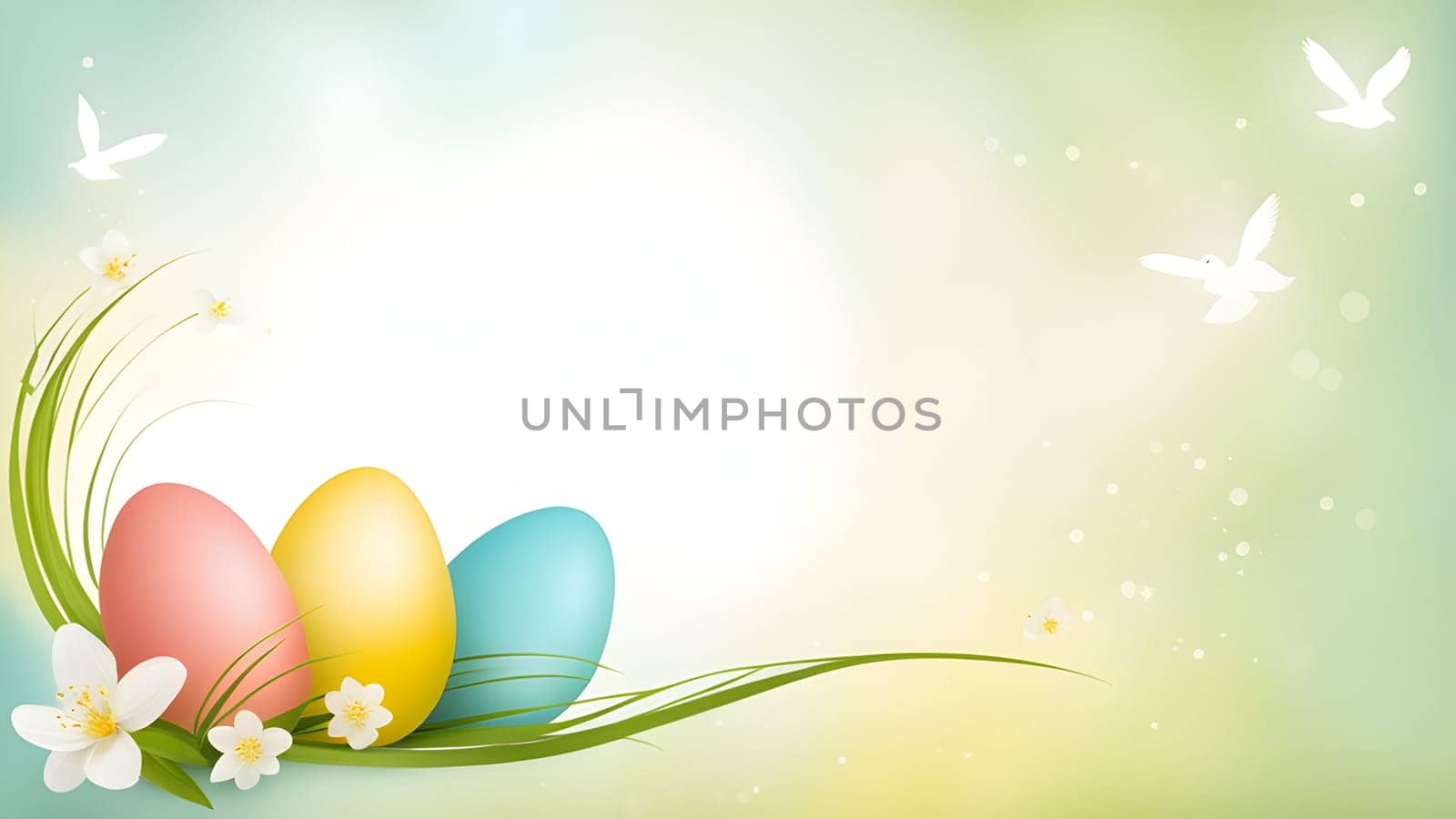 Beautiful Easter holidays abstract design