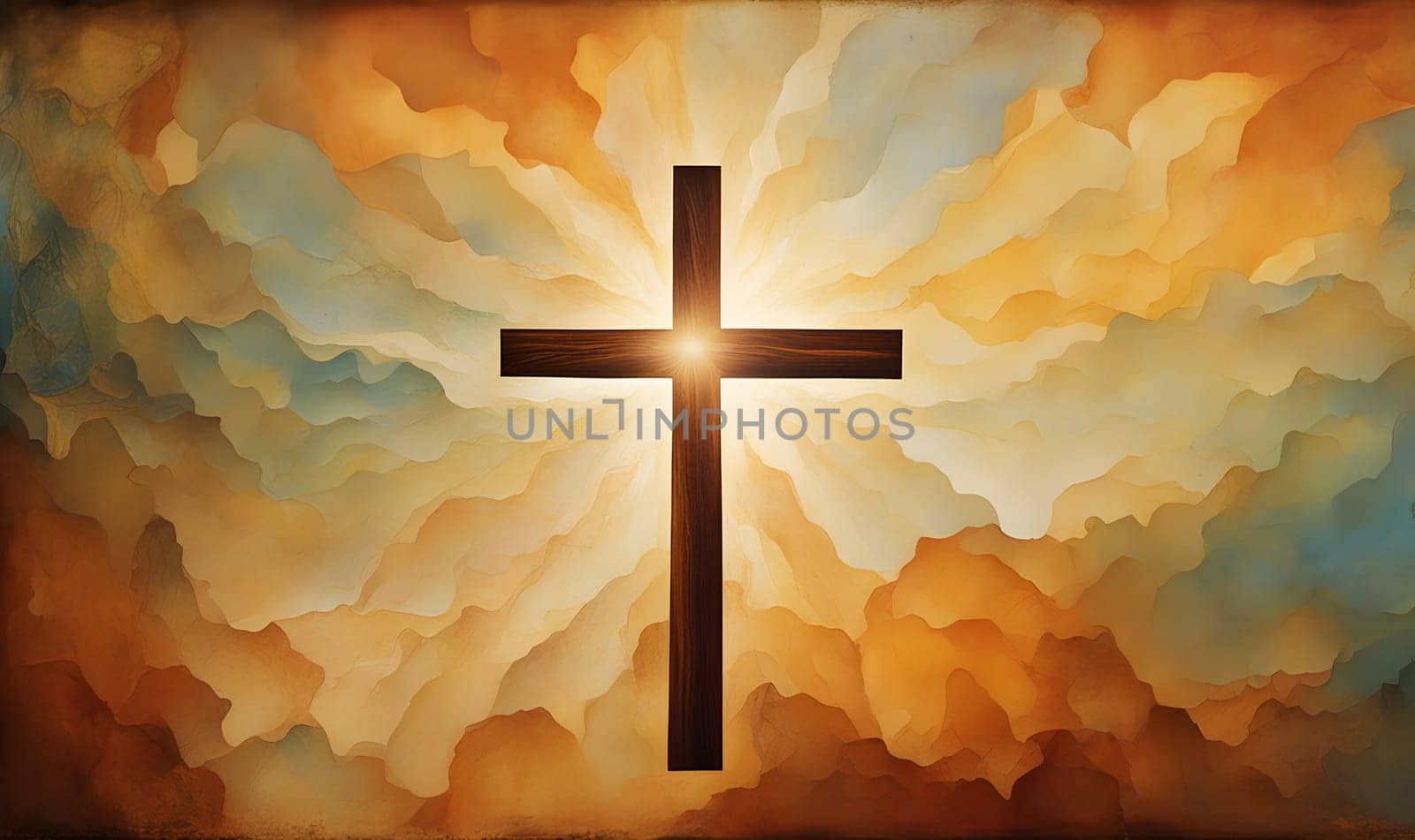Abstract Christianity religion art design