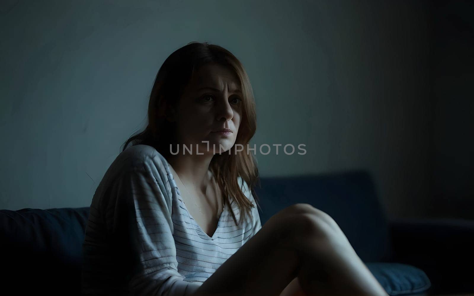 Woman is having a bad depression