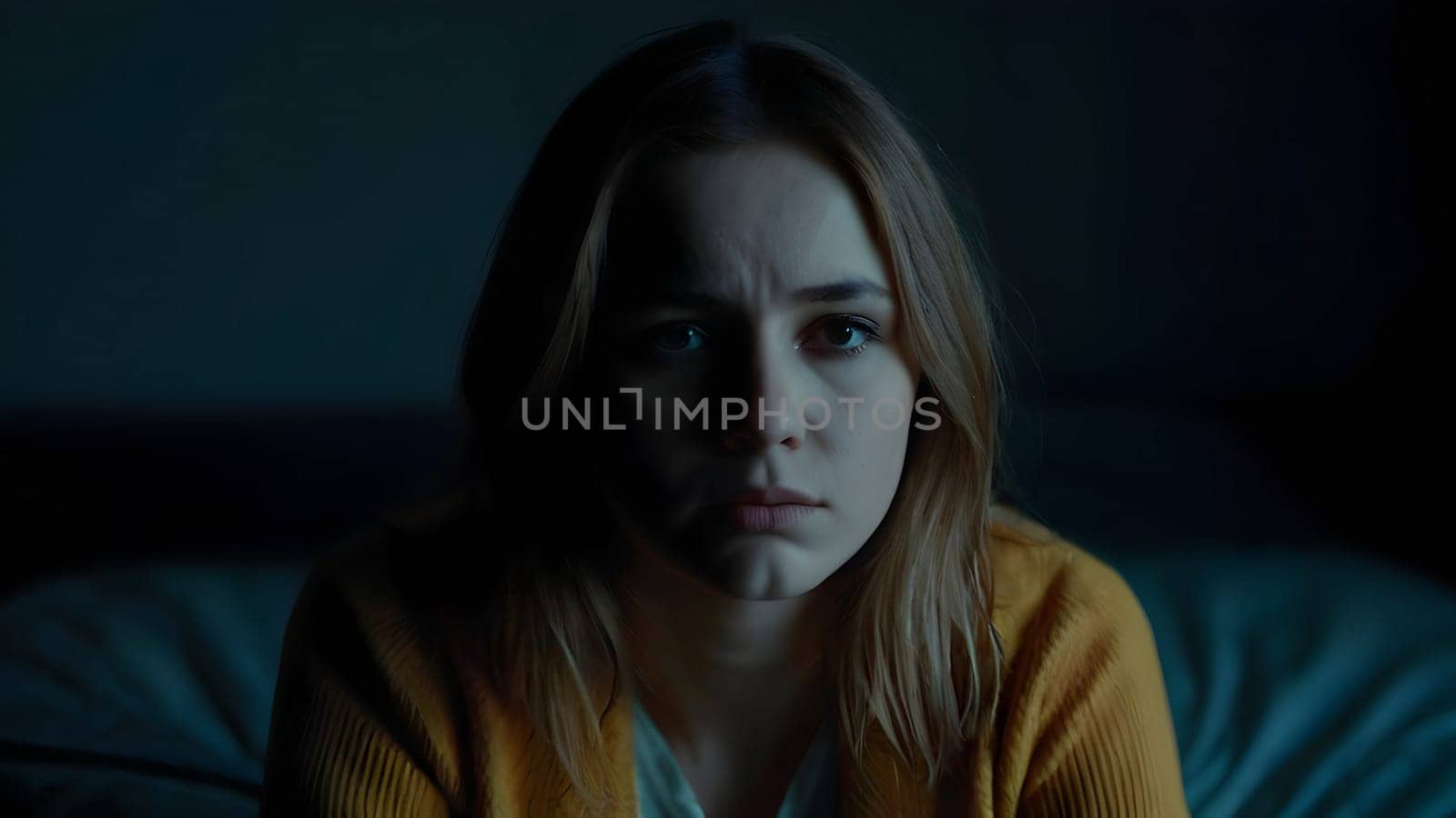 Woman is having a bad depression