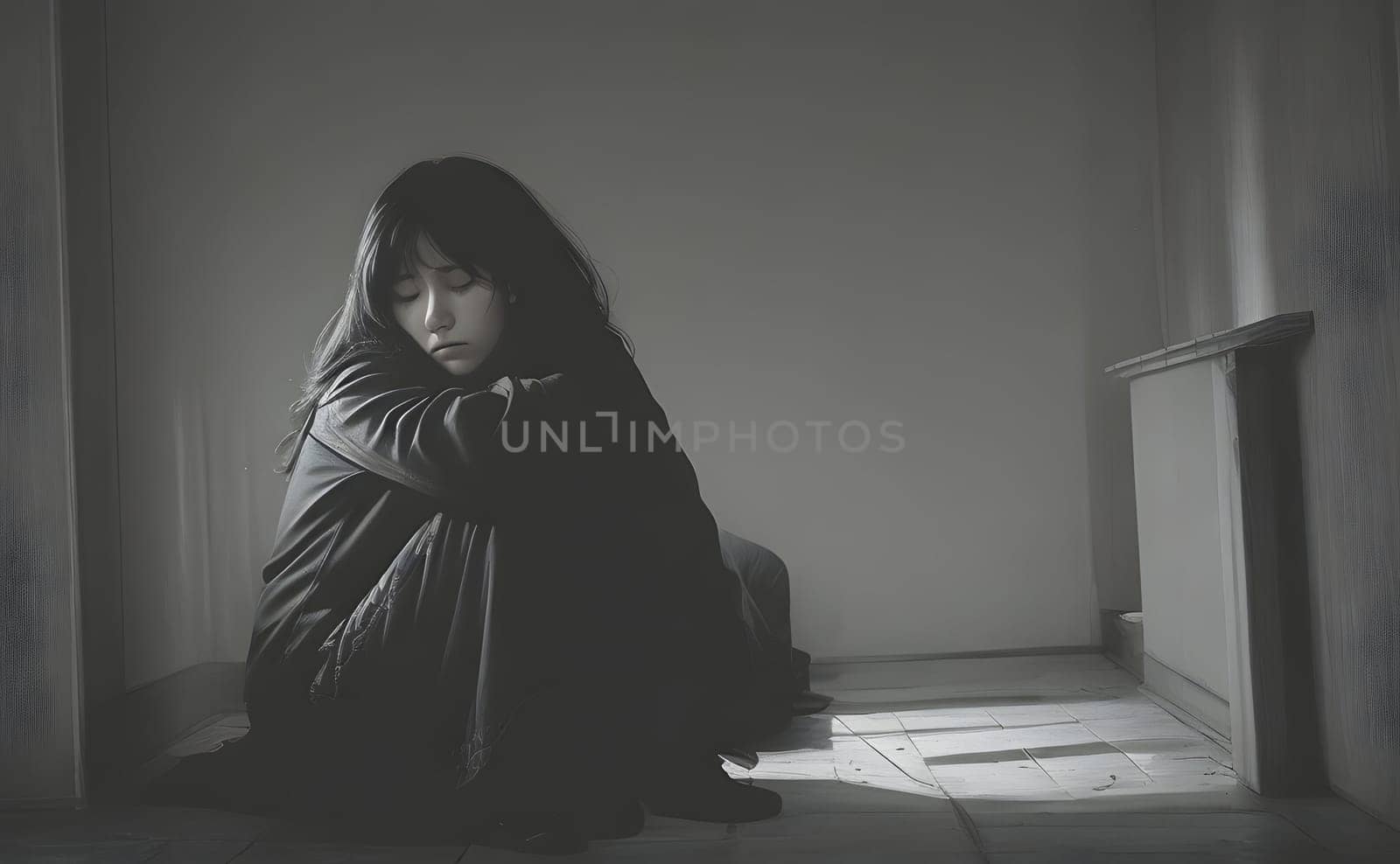 Woman is having a bad depression