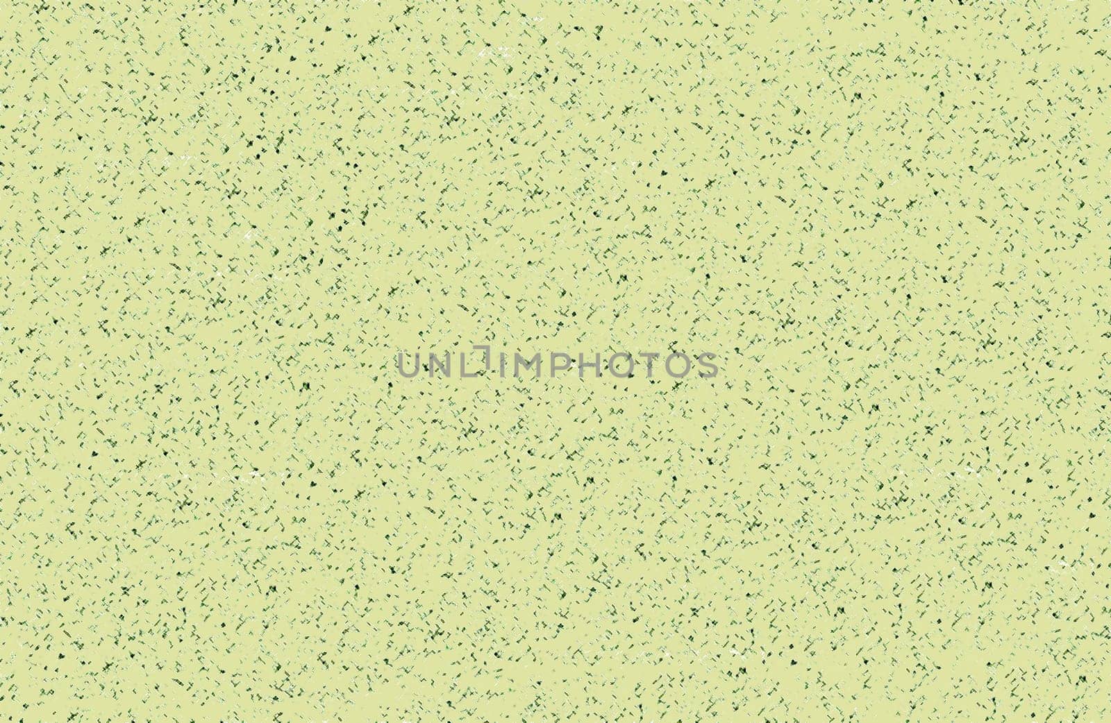 Abstract background with numerous pieces of small particles on a yellow background