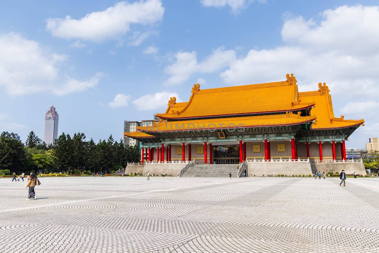 Taipei, Taiwan 03 March 2023: National Concert Hall in Chiang Kai shek Memorial Hall in Taipei of Taiwan