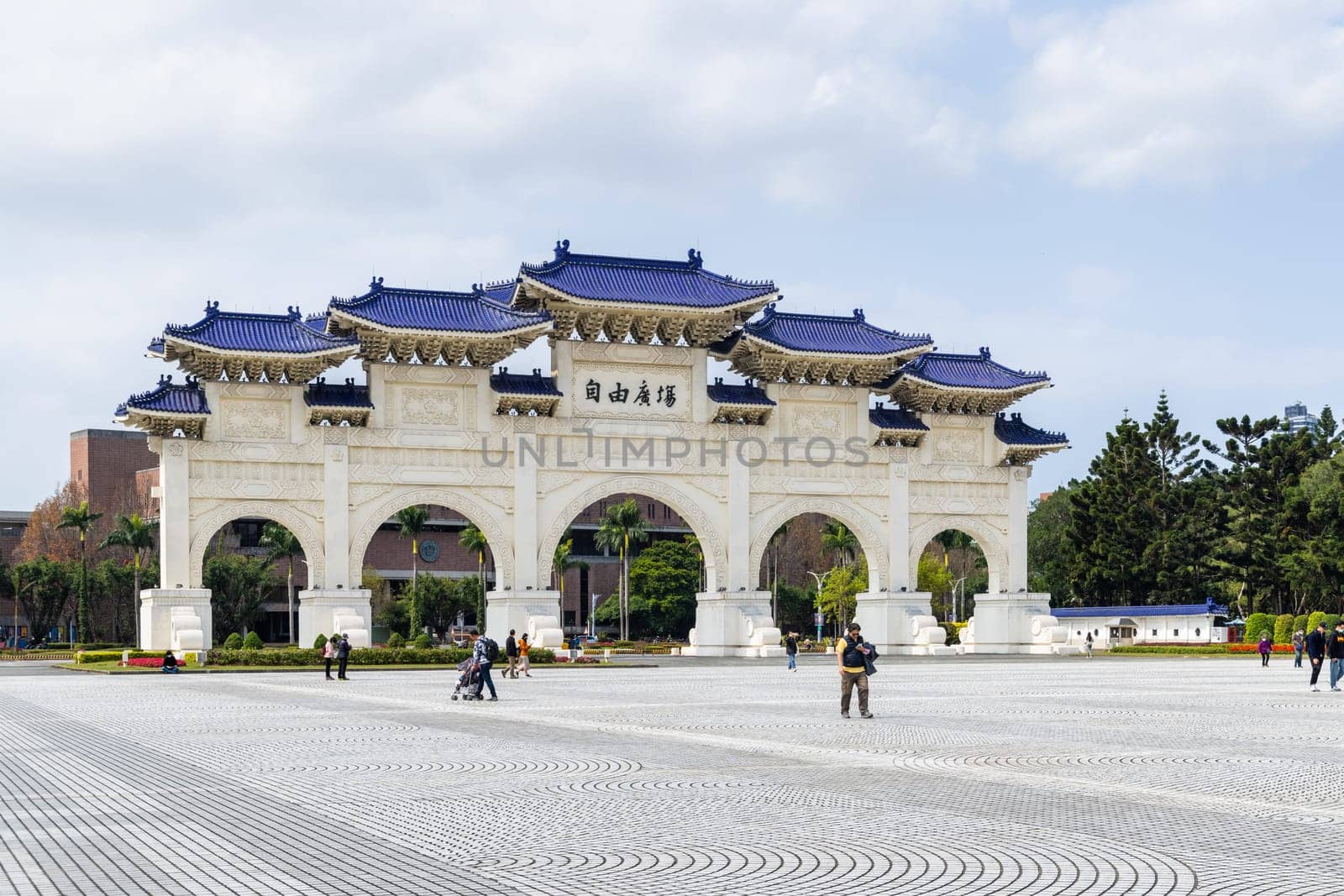 Taipei, Taiwan 02 March 2023: Chiang Kai shek Memorial Hall in Taiwan