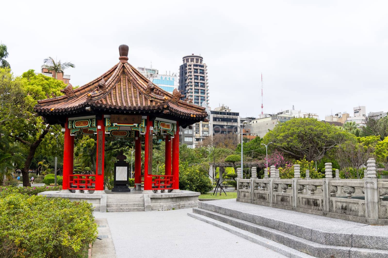 Taipei, Taiwan 25 February 2024: 228 Peace Memorial Park in Taipei city