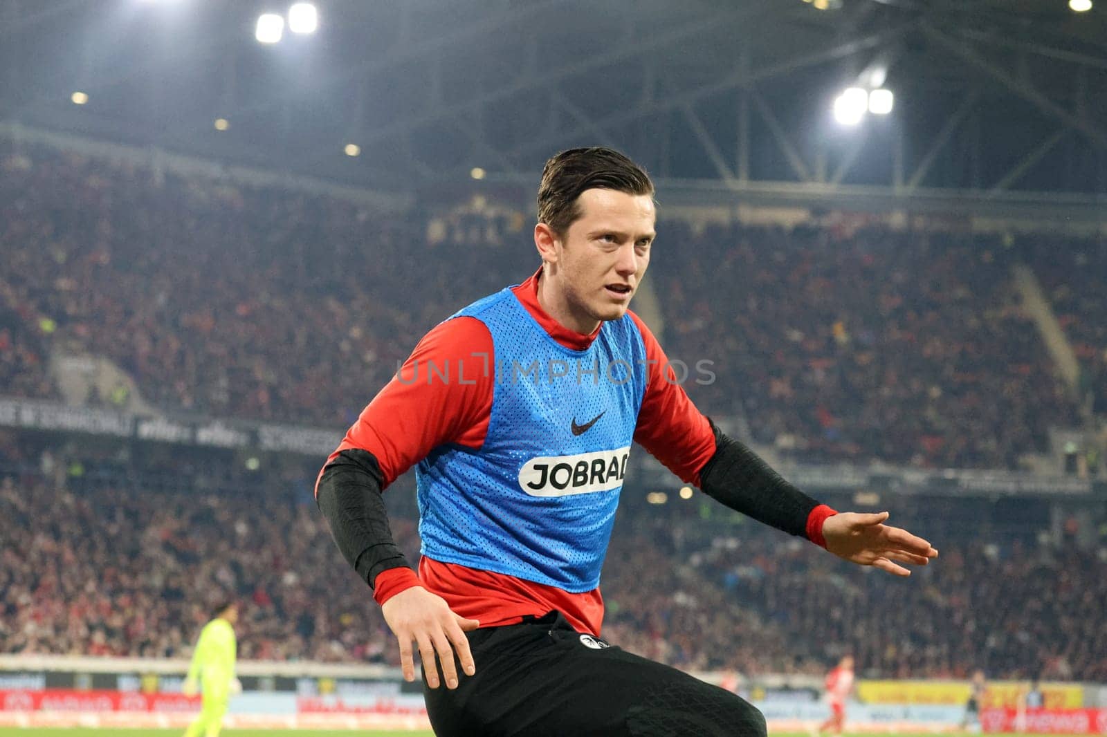 Michael Gregoritsch (SC Freiburg) at the match of the 1st FBL: 23-24: 24. Sptg. SC Freiburg - FC Bayern Munich  DFL REGULATIONS PROHIBIT ANY USE OF PHOTOGRAPHS AS IMAGE SEQUENCES AND/OR QUASI-VIDEONann  Photo: Joachim Hahne/johapress