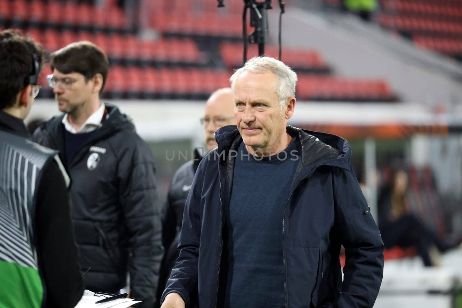 Coach Christian Streich (SC Freiburg) at the match of the Football Europa League - Round of 16: SC Freiburg vs West Ham United