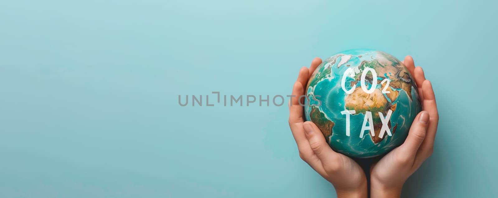 Planet earth with CO2 emission, global warming and climate change, reduce carbon footprint, sustainable renewable energy, environment protection, eco lifestyle